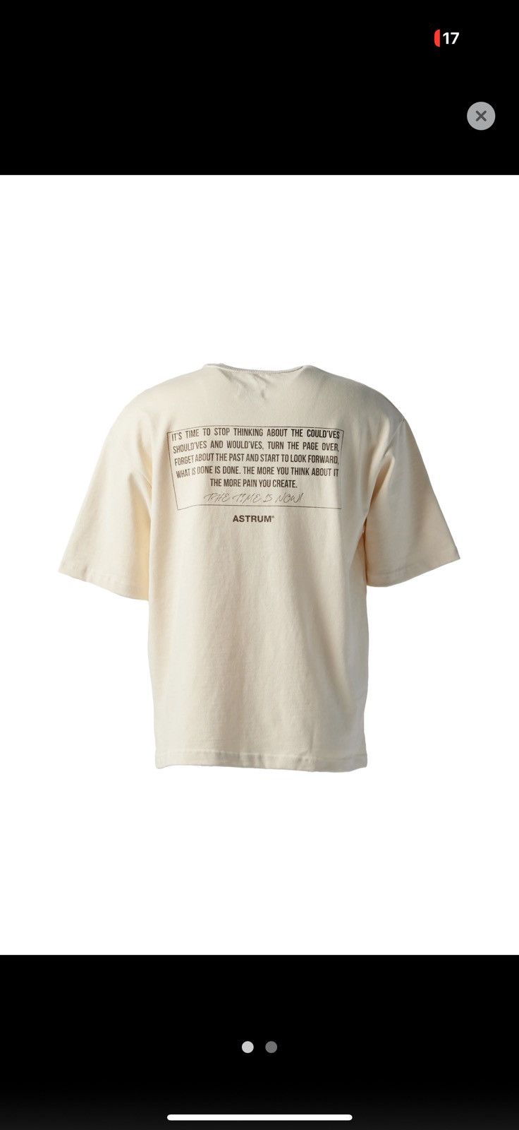 Other Astrum - Stop Dwelling Tee - Size L Size US L / EU 52-54 / 3 - 6 Thumbnail