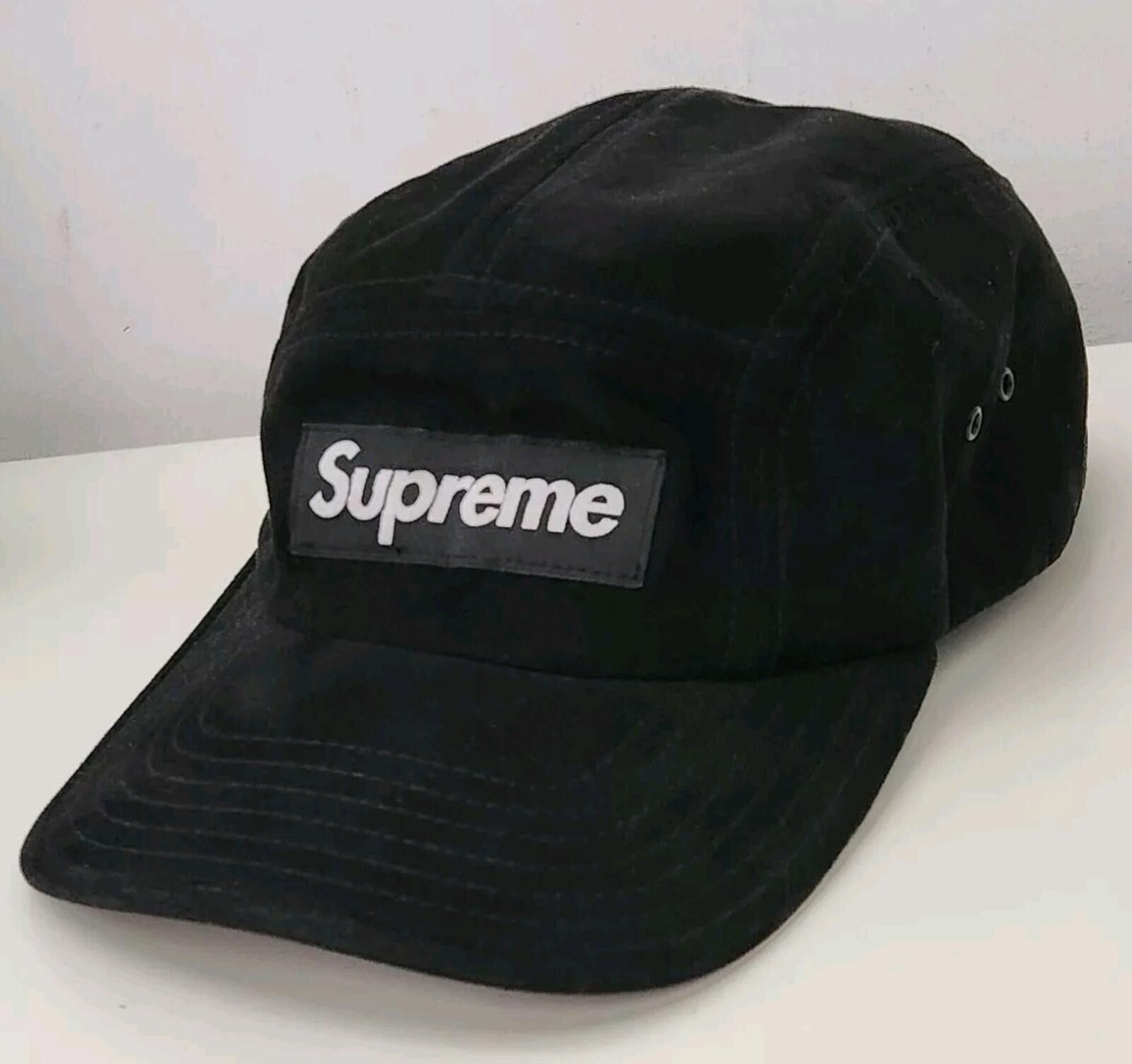 Supreme Supreme Velour Sacred Hearts Camp Cap Black | Grailed