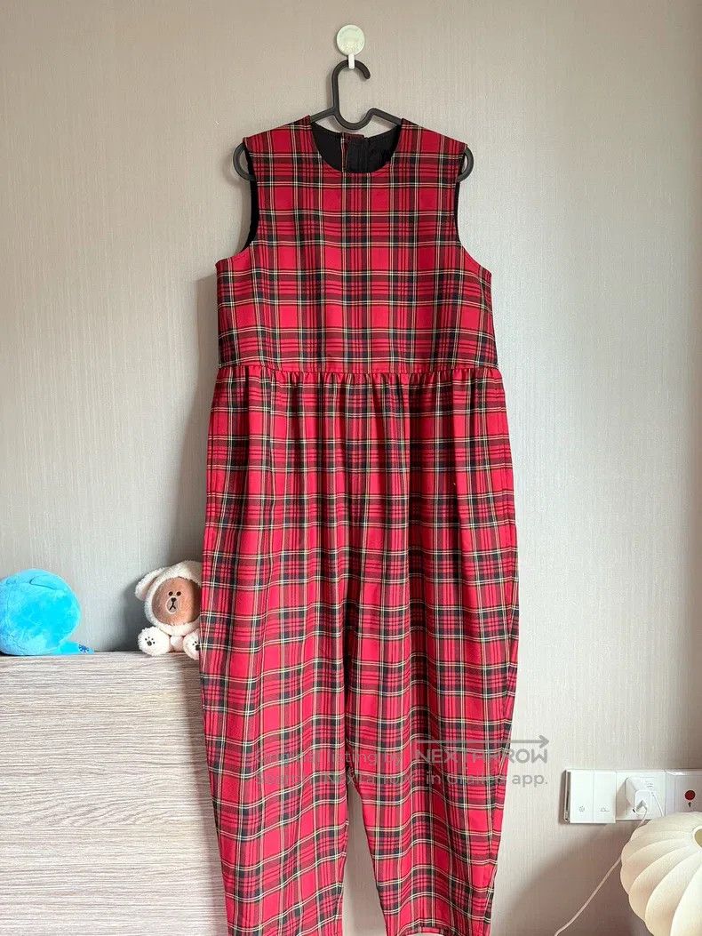 Comme des Garcons Comme des Garcons size M Red plaid jumpsuit Size 24" / US 00 / IT 34 - 2 Thumbnail
