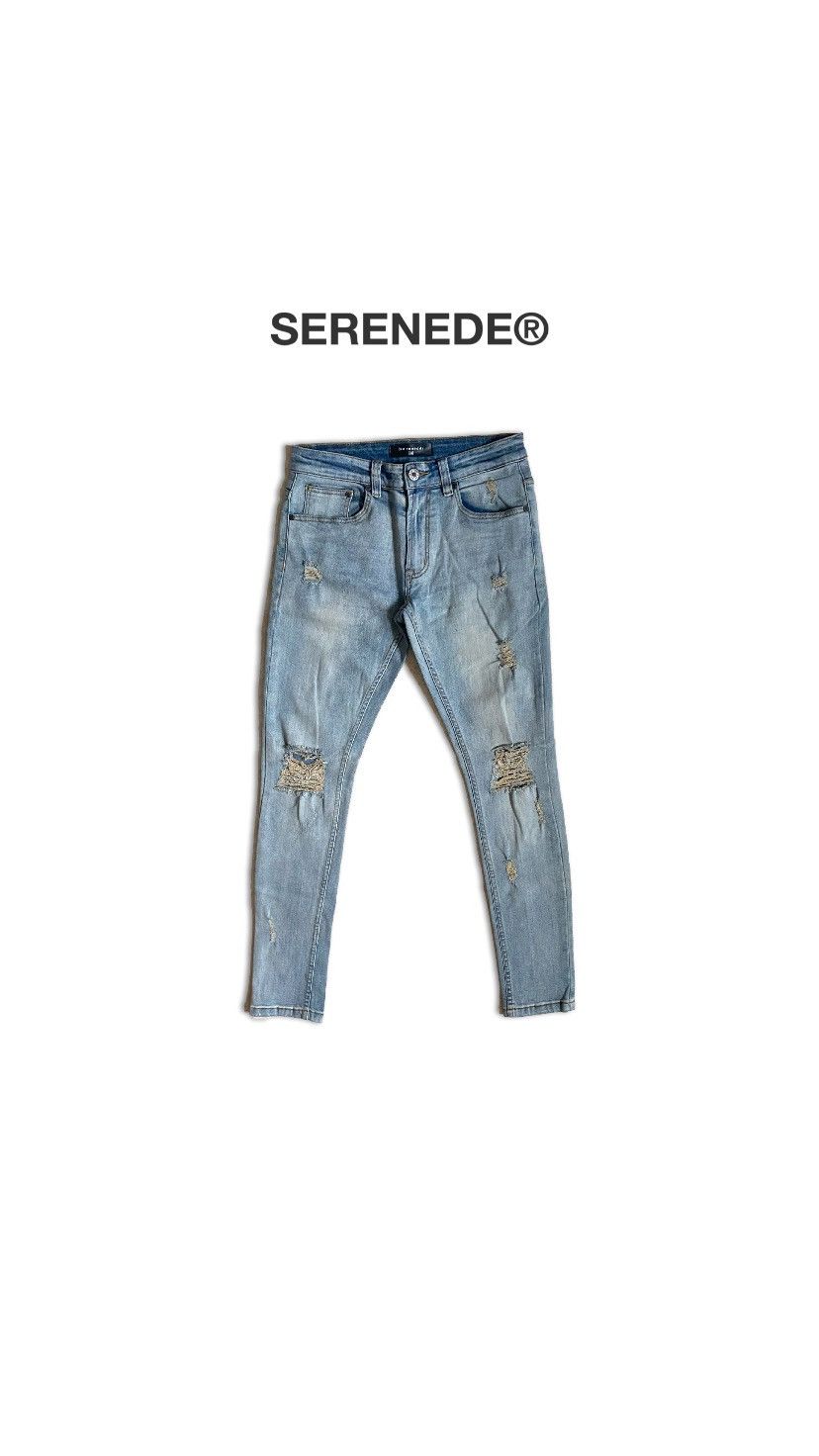 SERENEDE SERENEDE Ripped Knee Jeans Size US 30 / EU 46 - 1 Thumbnail