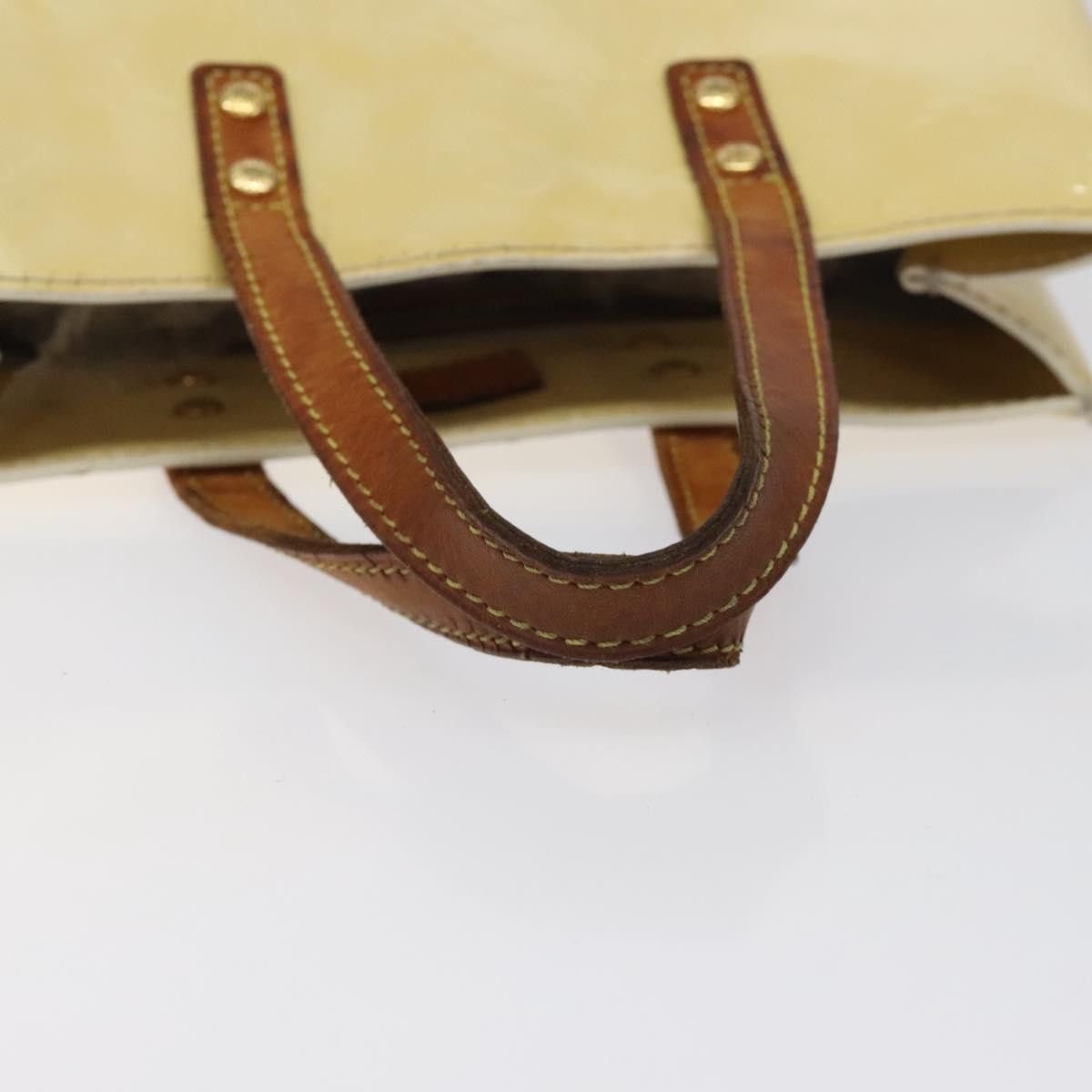 Louis Vuitton LOUIS VUITTON Monogram Vernis Reade PM Hand Bag Perle M91336 Size ONE SIZE - 7 Thumbnail