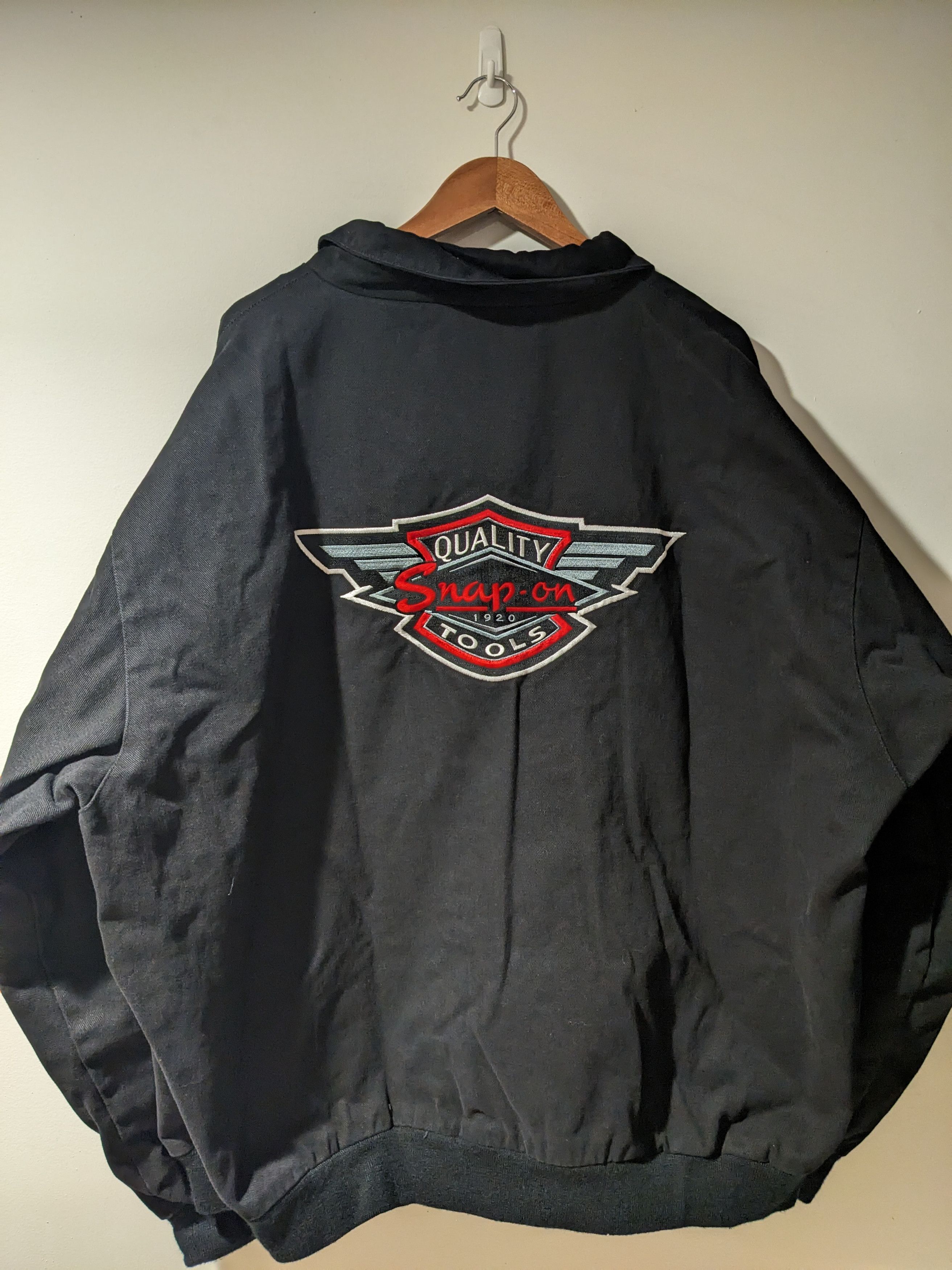 Harley Davidson × Vintage Vintage 90s Snap On Tools Quality Black XXX-Large Jacket Size US XXL / EU 58 / 5 - 1 Thumbnail