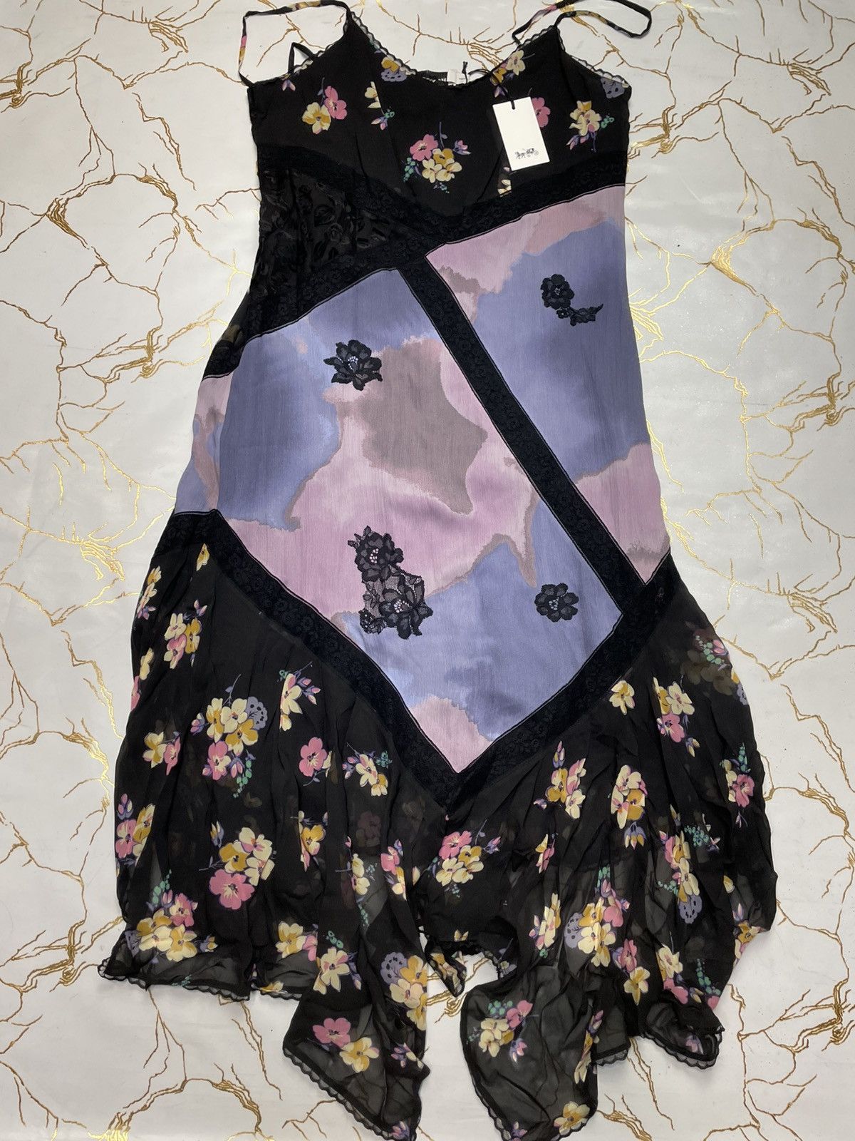 Coach New Coach Women Mix Print Slip Lined Dress Sleveless Size 8 Size M / US 6-8 / IT 42-44 - 3 Thumbnail
