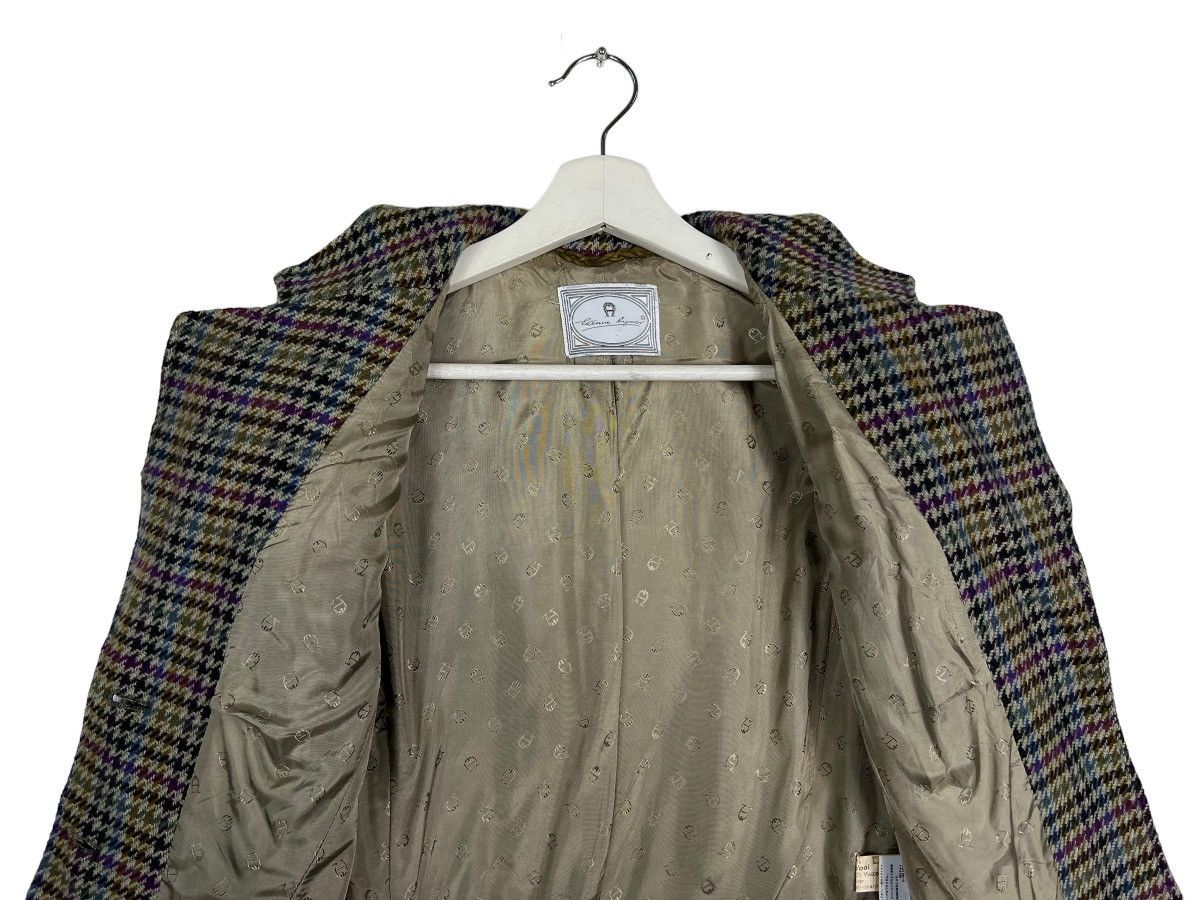 Aigner × Etienne Aigner 🔥 VINTAGE ETIENNE AIGNER TWEED WOOL BLAZER MADE IN GERMANY Size M / US 6-8 / IT 42-44 - 11 Thumbnail