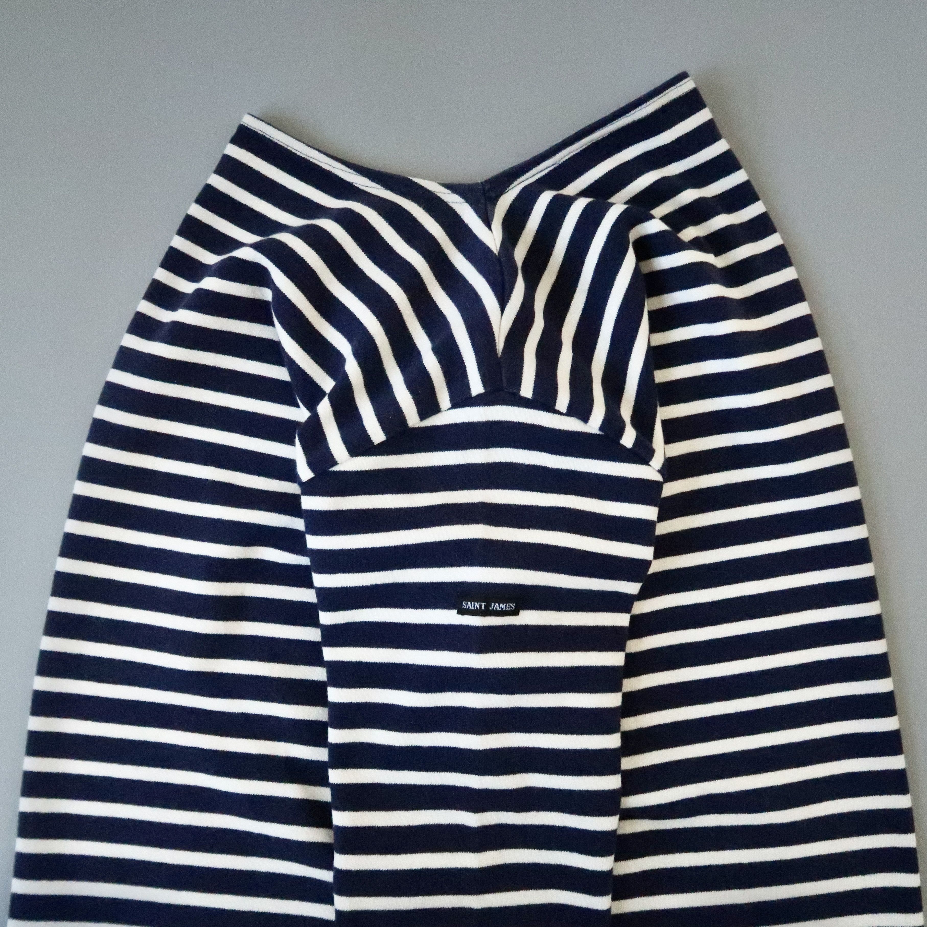 Saint James EXCELLENT, SAINT JAMES heavyweight cotton breton shirt, 3.5 Size US S / EU 44-46 / 1 - 1 Thumbnail