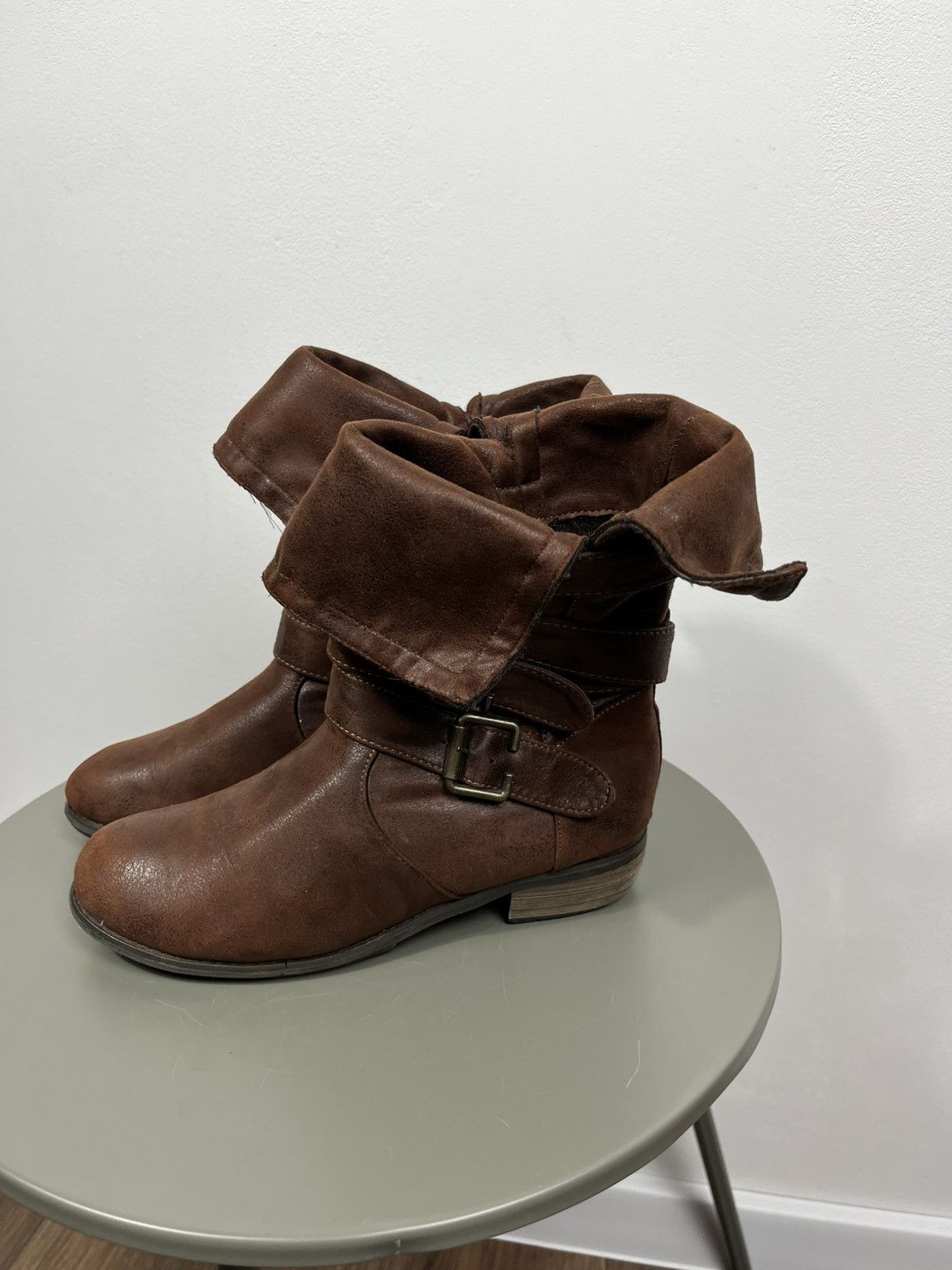 Other Avant Garde Women Brown Buckle Ankle Boots UK 5 Size US 7 / IT 37 - 5 Thumbnail