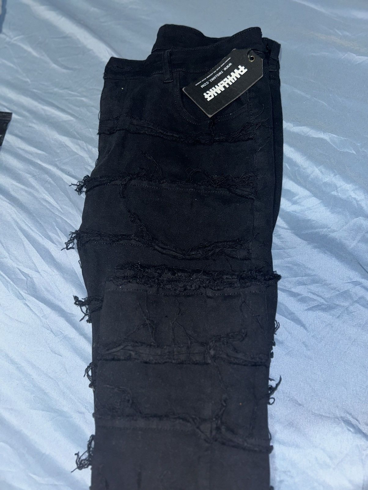 Japanese Brand × Vintage Distressed Egde Stacked Pants Size US 30 / EU 46 - 6 Thumbnail