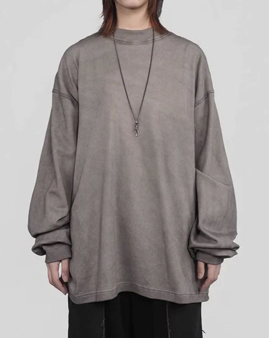Other $110 Underwater Crucifix Cross Dyed Gray Crewneck T-Shirt Size US M / EU 48-50 / 2 - 2 Thumbnail