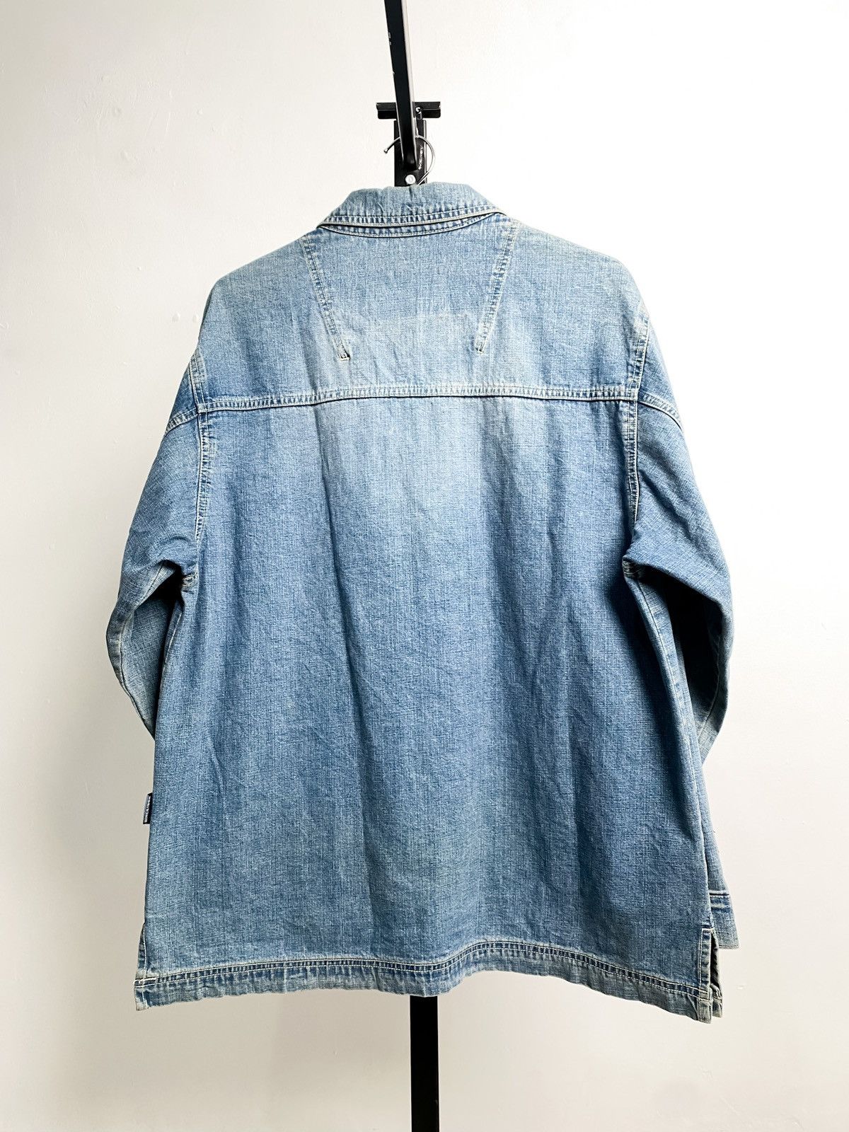 Fubu × Vintage Vintage 90's Fubu Jeans Heavy Denim Wax Jacket Size US XL / EU 56 / 4 - 6 Thumbnail