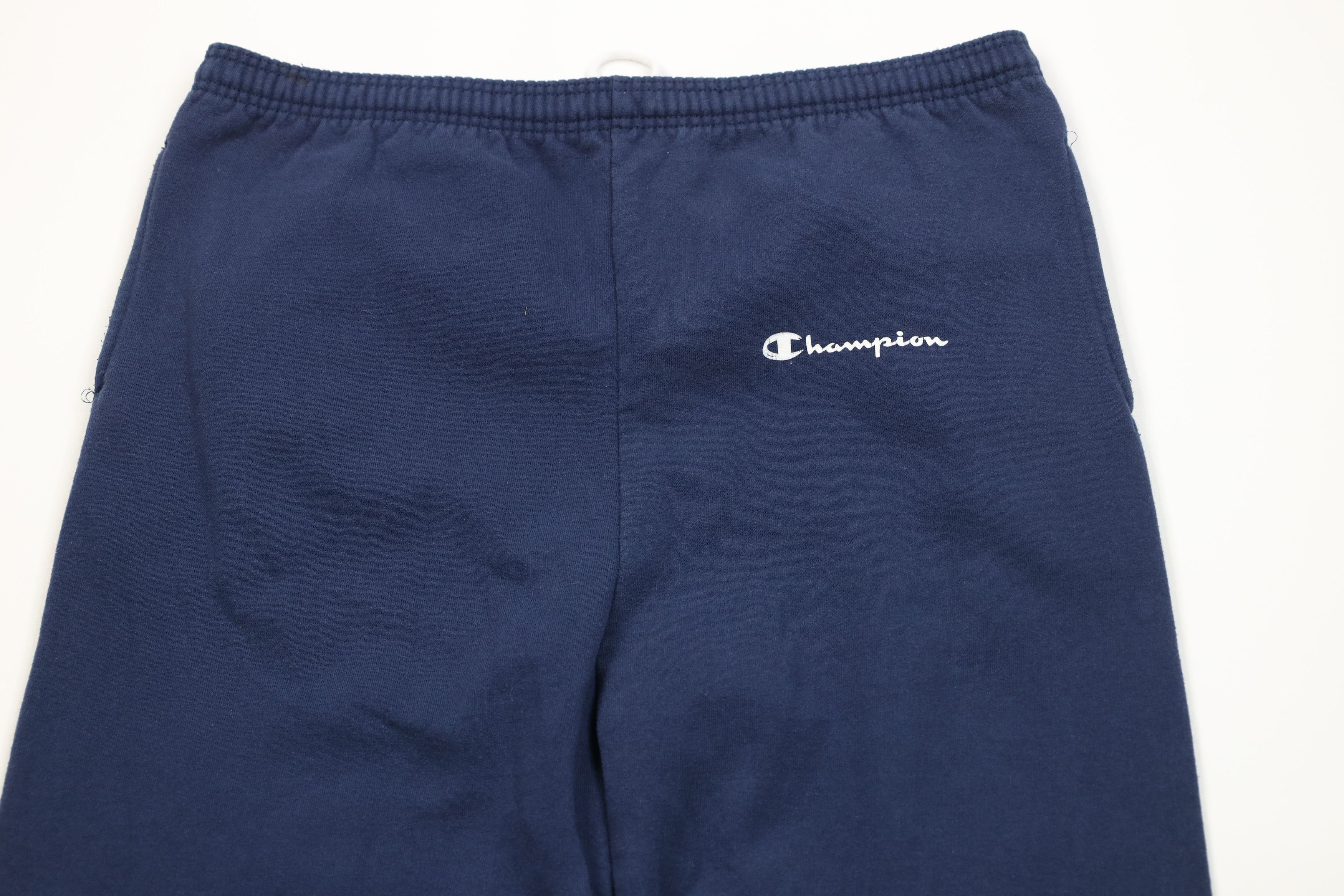 Champion Vintage 90s Champion Cuffed Sweatpants Joggers Pants Blue Size US 38 / EU 54 - 2 Thumbnail