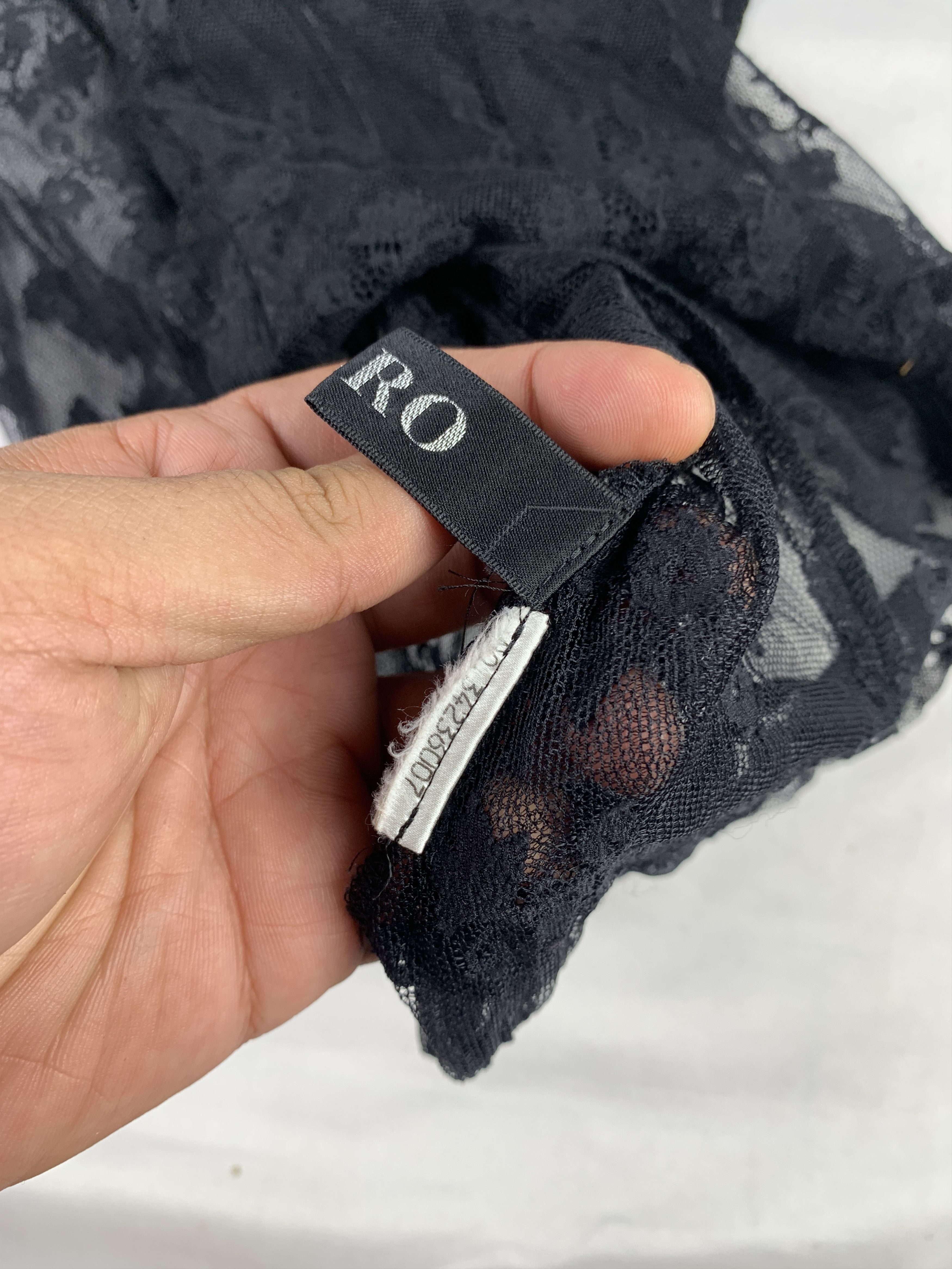 Japanese Brand 2000s NERO Japan Floral Mesh Blous (M) Size M / US 6-8 / IT 42-44 - 8 Thumbnail