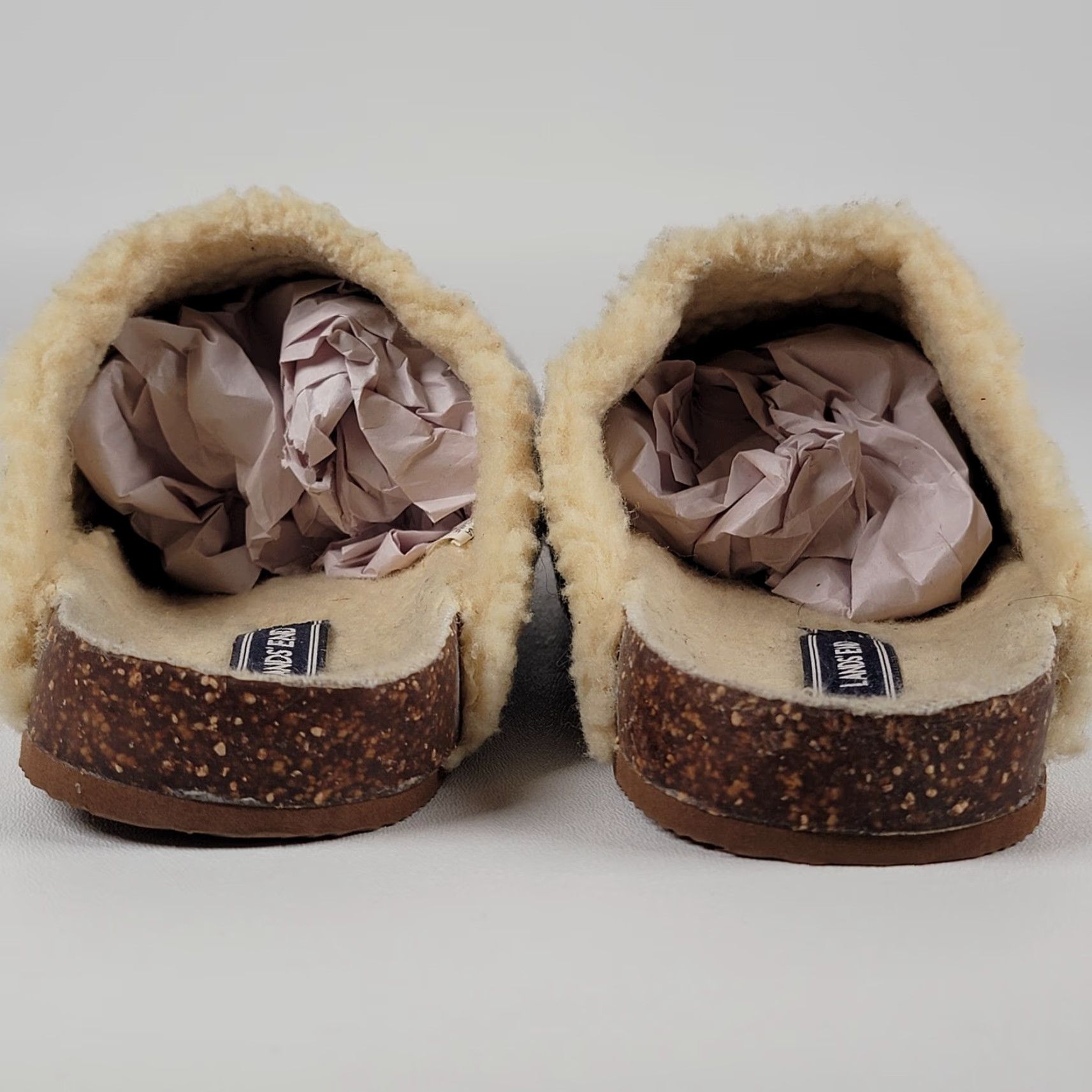 Lands' End Lands' End Women's Gray Felt Critter Scuff Slippers Mule Slip On 8 M / 38.5 Fall Winter Travel Casual Womens Slipper Size ONE SIZE - 5 Thumbnail