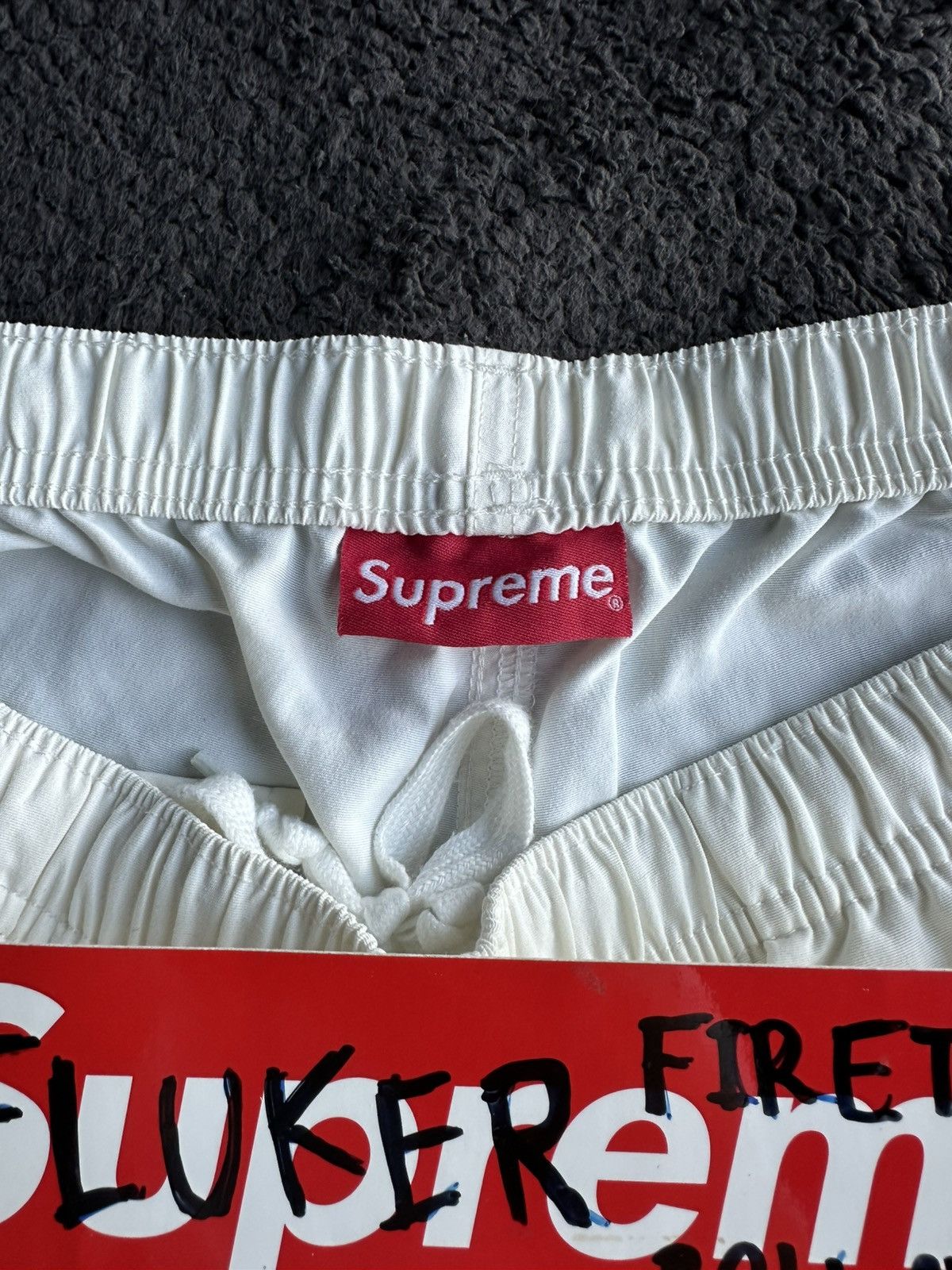 Supreme Supreme Warm Up Pants White FW21 Size M Used 8/10 Size US 30 / EU 46 - 7 Thumbnail