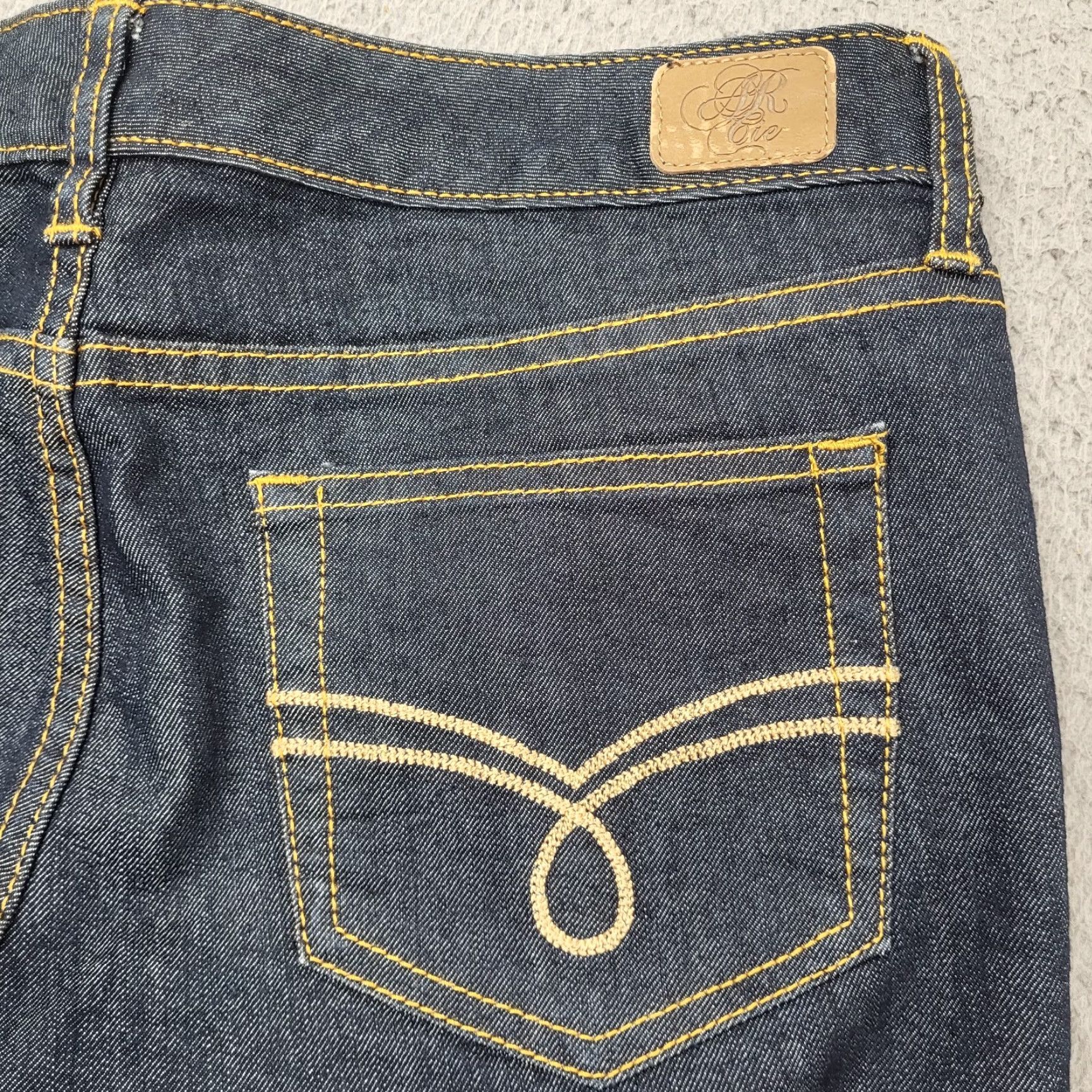 Vintage American Rag Jeans Womens 5R Blue Denim Dark Wash Stretch Embroider Pocket Size 27" / US 4 / IT 40 - 5 Thumbnail