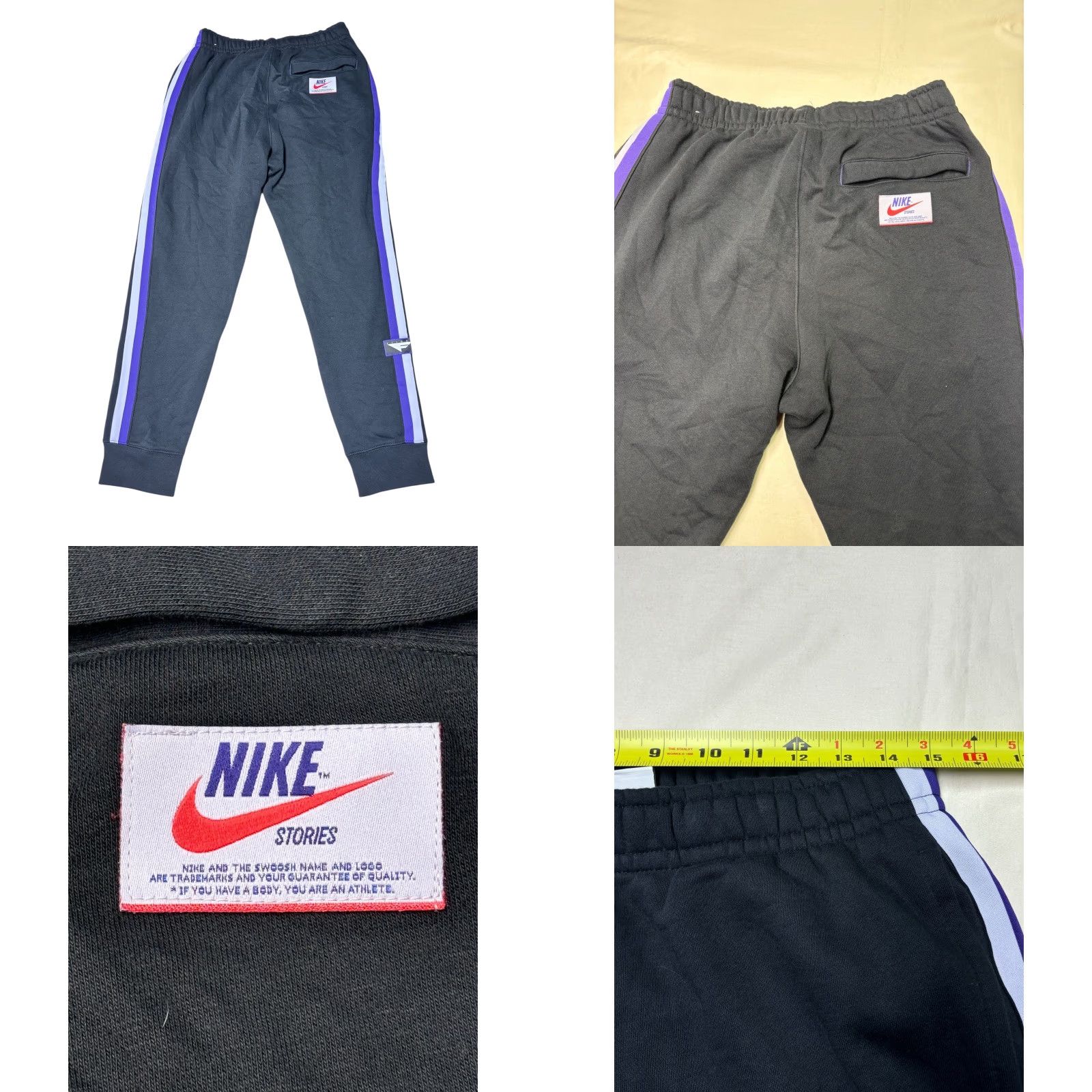 Nike Nike Club Fleece Stories Joggers Pants Black DQ3528-010 Men's M 30x28 Size US 31 - 8 Thumbnail