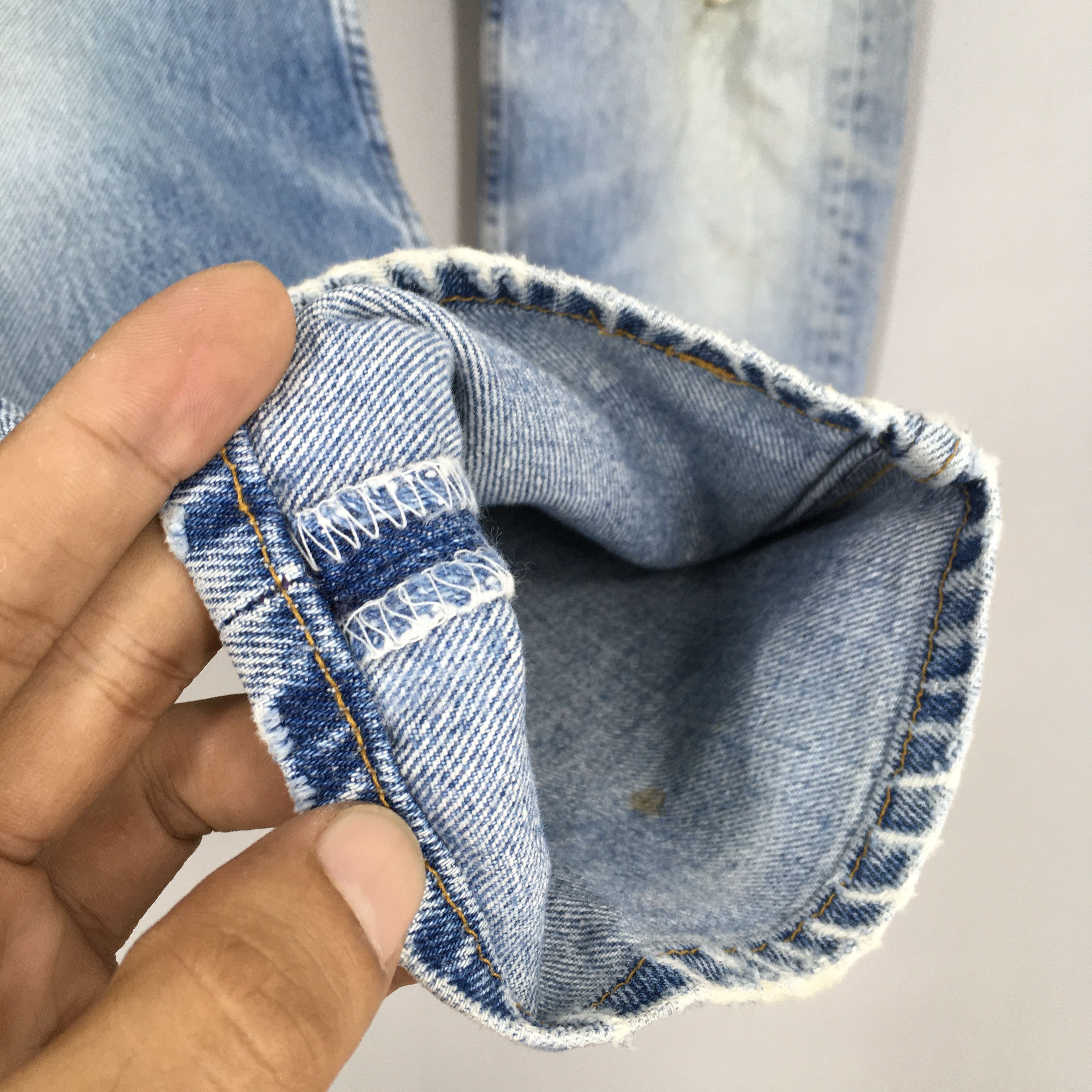 Levi's Size 31x29 Vintage 90s Levi's 501 Distressed Jeans S1679 Size US 31 - 5 Thumbnail
