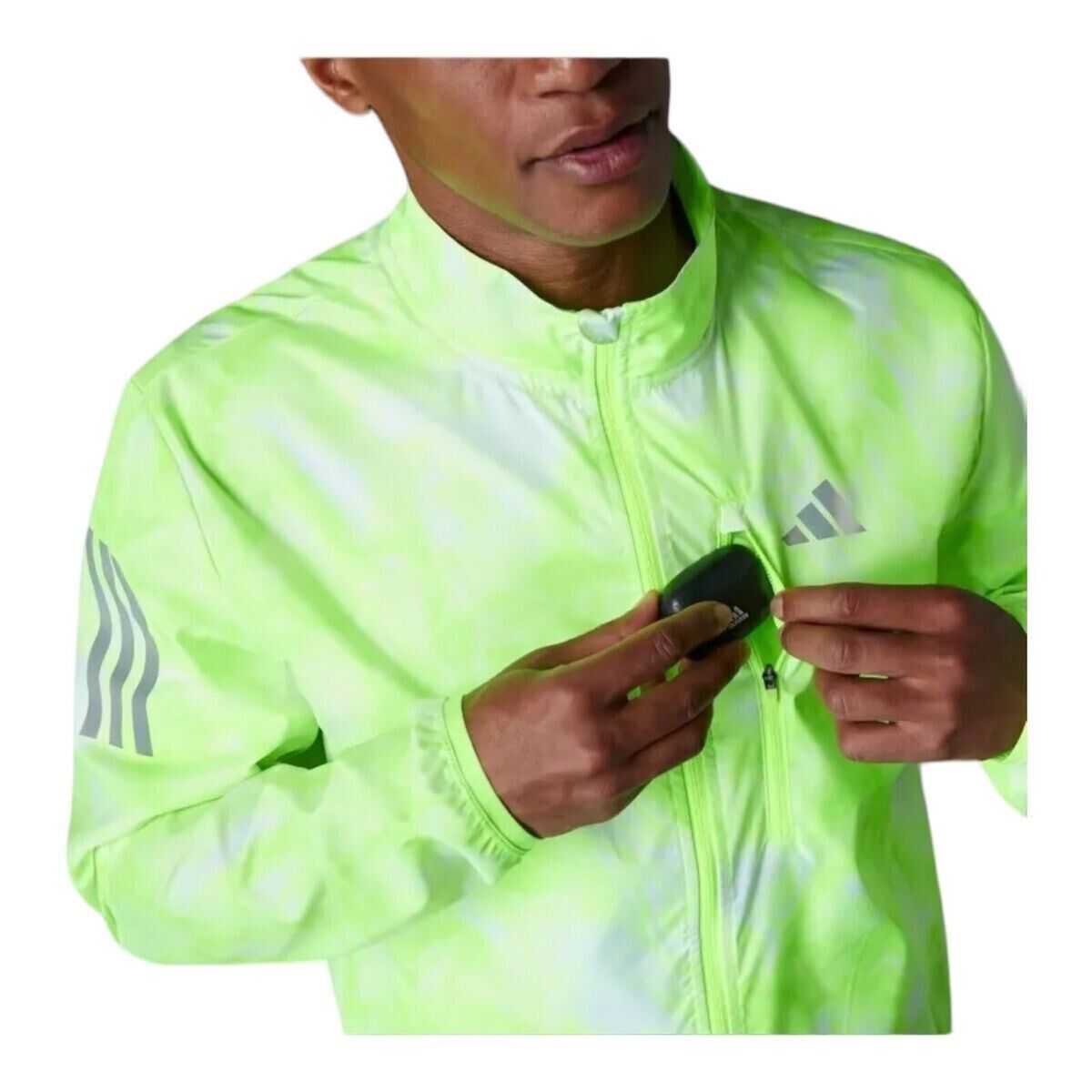 Adidas Adidas IL4797 Own The Run Jacket Lucid Lemon ( S ) Size US S / EU 44-46 / 1 - 10 Thumbnail