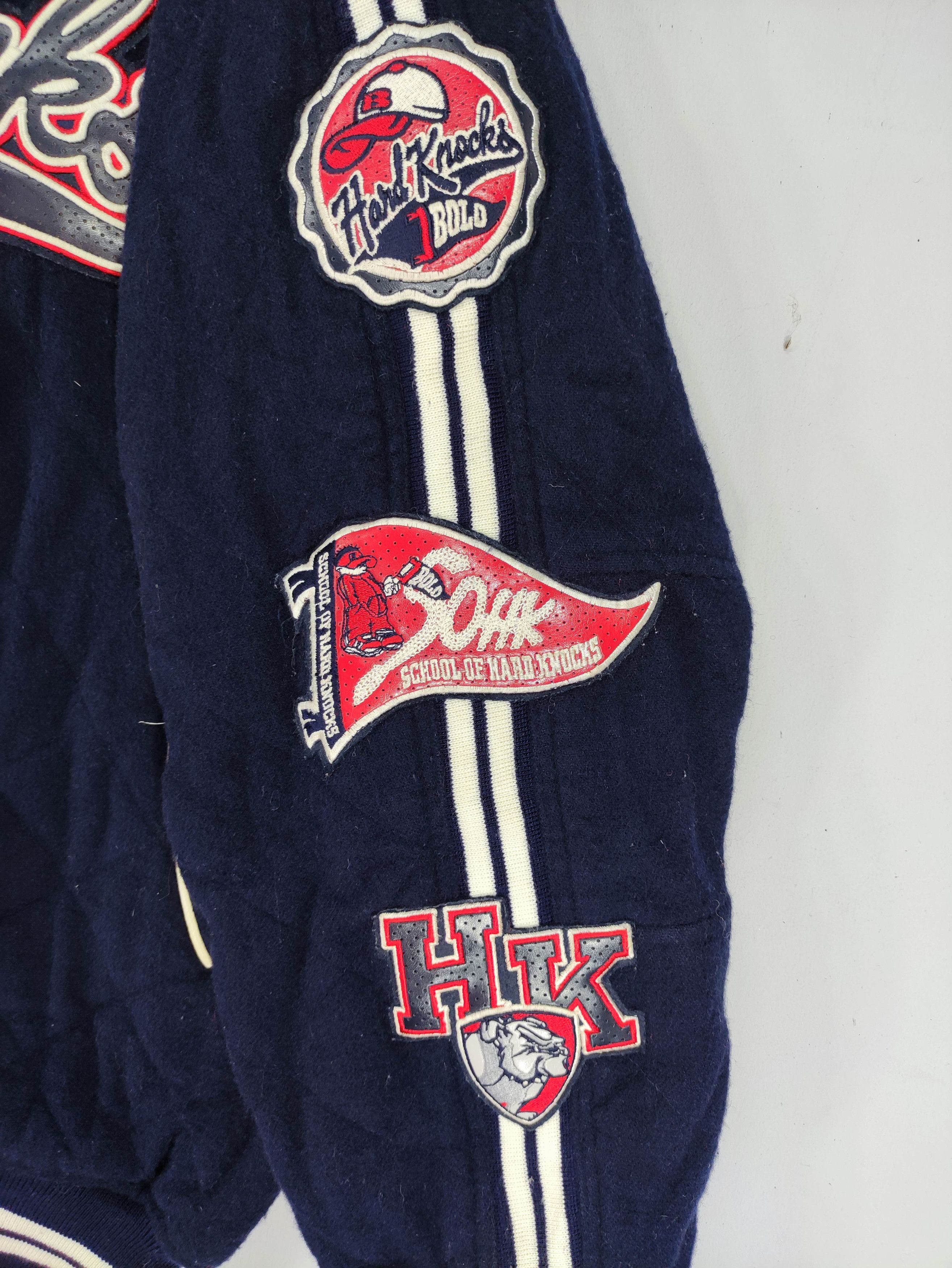 Rap Tees Vintage Hard Knocks Varsity Quited Wool Jacket Zipper Size US XXL / EU 58 / 5 - 3 Thumbnail