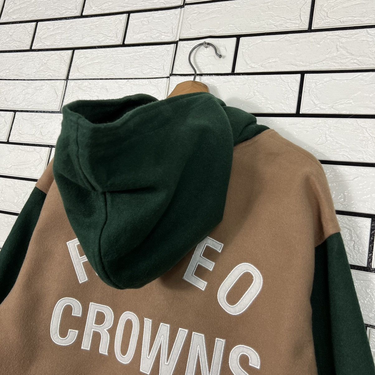 Japanese Brand RODEO CROWNS Big Logo Hooded Long Coat #4142-C189 Size US L / EU 52-54 / 3 - 3 Thumbnail