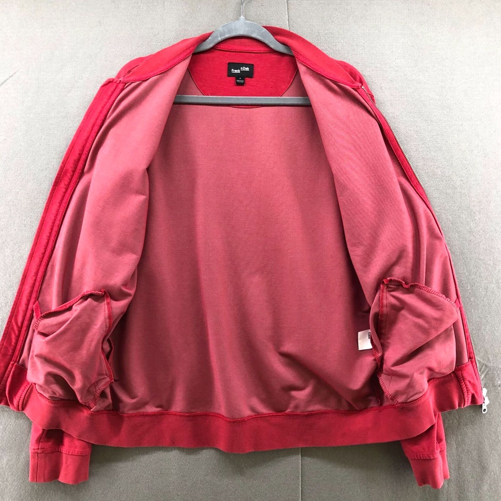 Vintage VINTAGE Frank & Oak Sweatshirt Men M Red Full Zip Stand Collar Cotton Blend Fleece Size US M / EU 48-50 / 2 - 3 Thumbnail