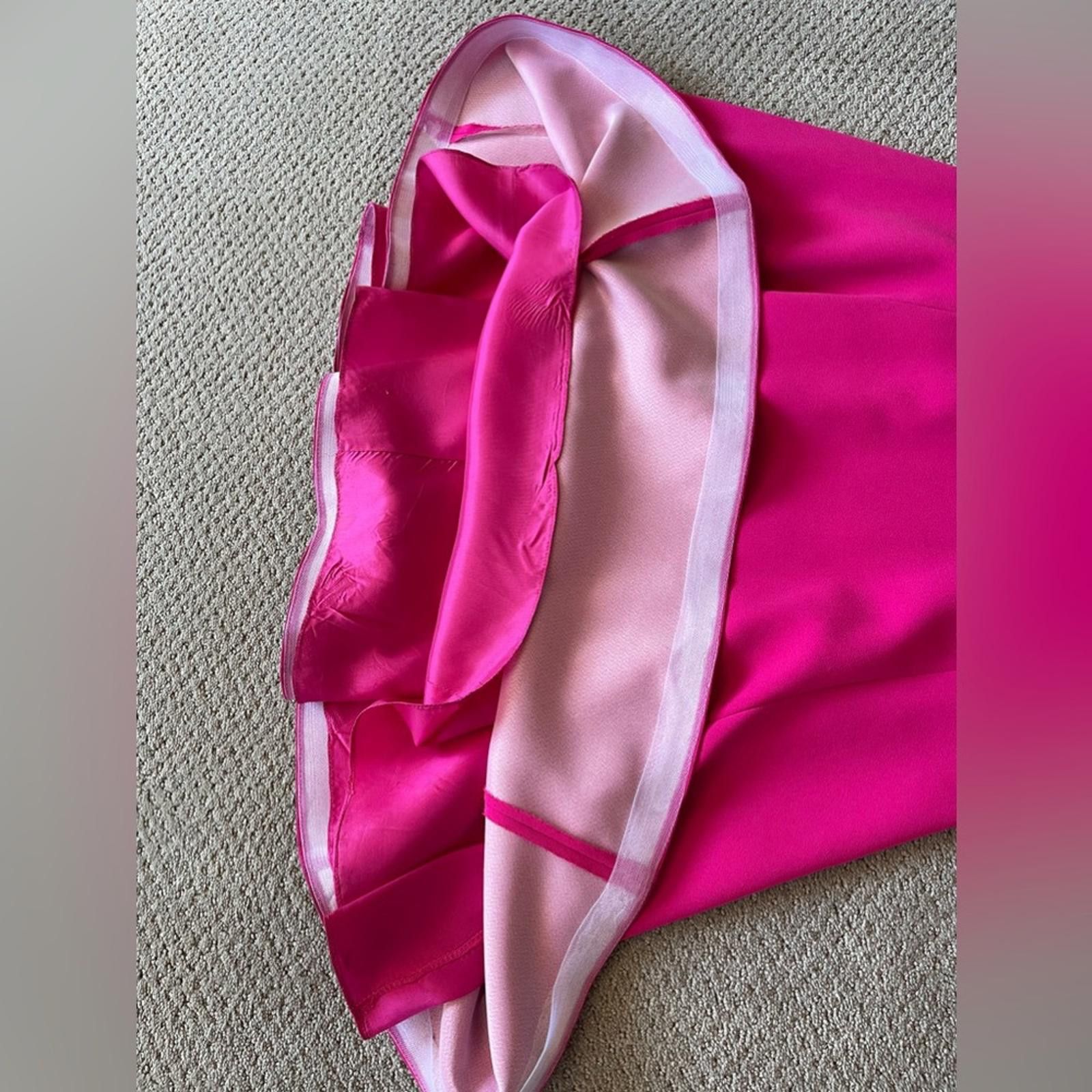 Jil Stuart Fuschia Jill Stuart Pink Notched Strapless Mermaid Gown Size XS / US 0-2 / IT 36-38 - 3 Thumbnail