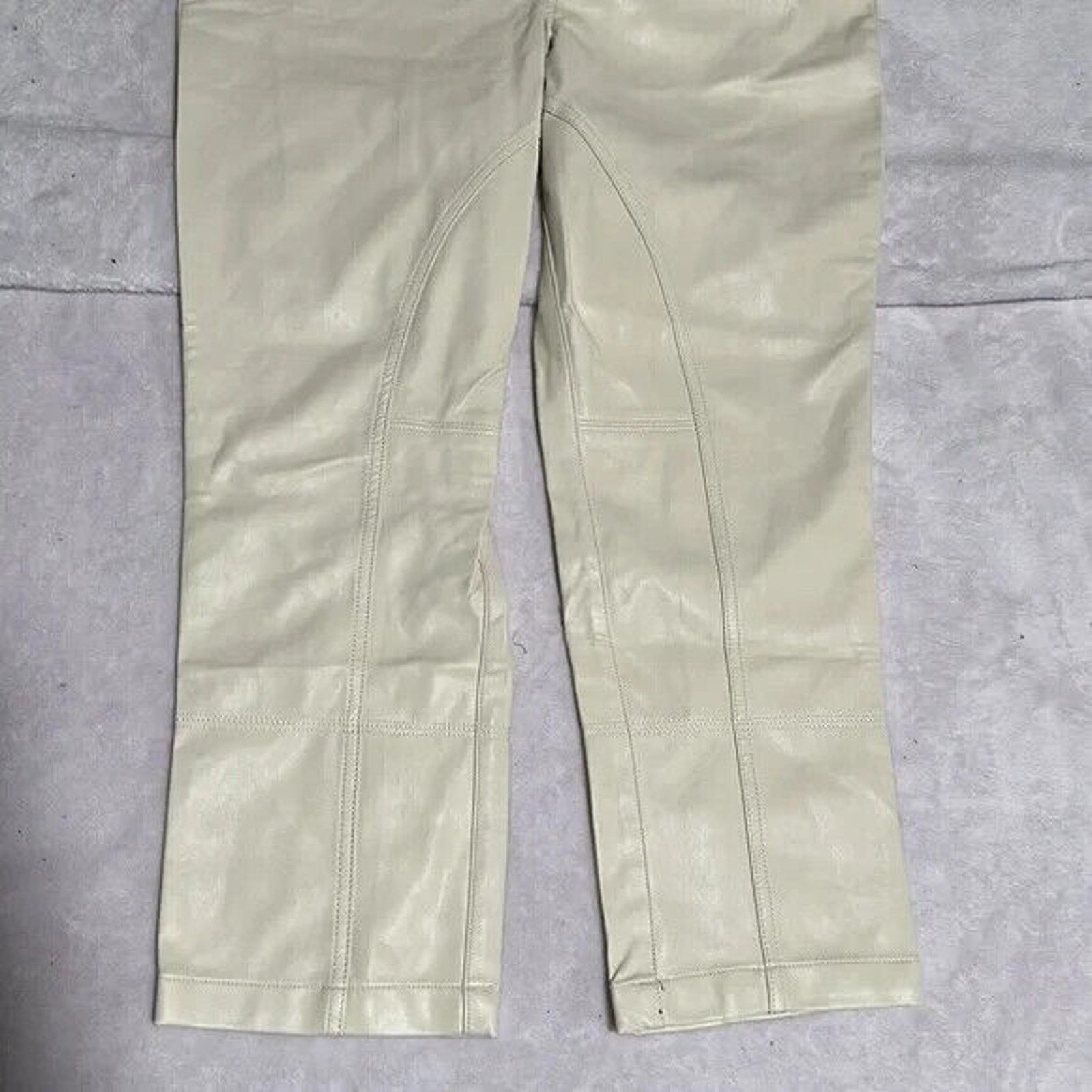 Free People FREE PEOPLE REBEL AT HEART VEGAN LEATHER MOTO PANTS NWT SZ 2 Size 26" / US 2 / IT 38 - 6 Thumbnail