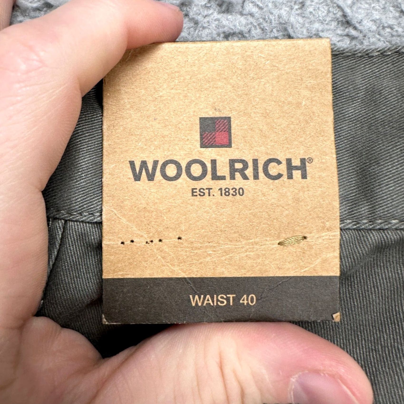 Vintage Woolrich Fieldstone Mens Khaki Shorts 40 Gray Flat Front Pockets Casual NEW Size US 40 / EU 56 - 5 Thumbnail