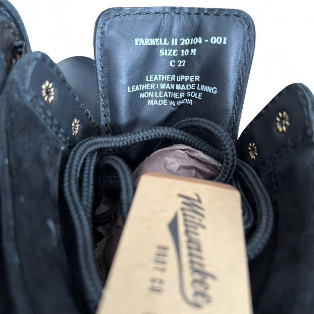 Other NWT Milwaukee Boot Co. Black Leather Lace-up Boot Size US 10 Size US 10 / EU 43 - 6 Thumbnail