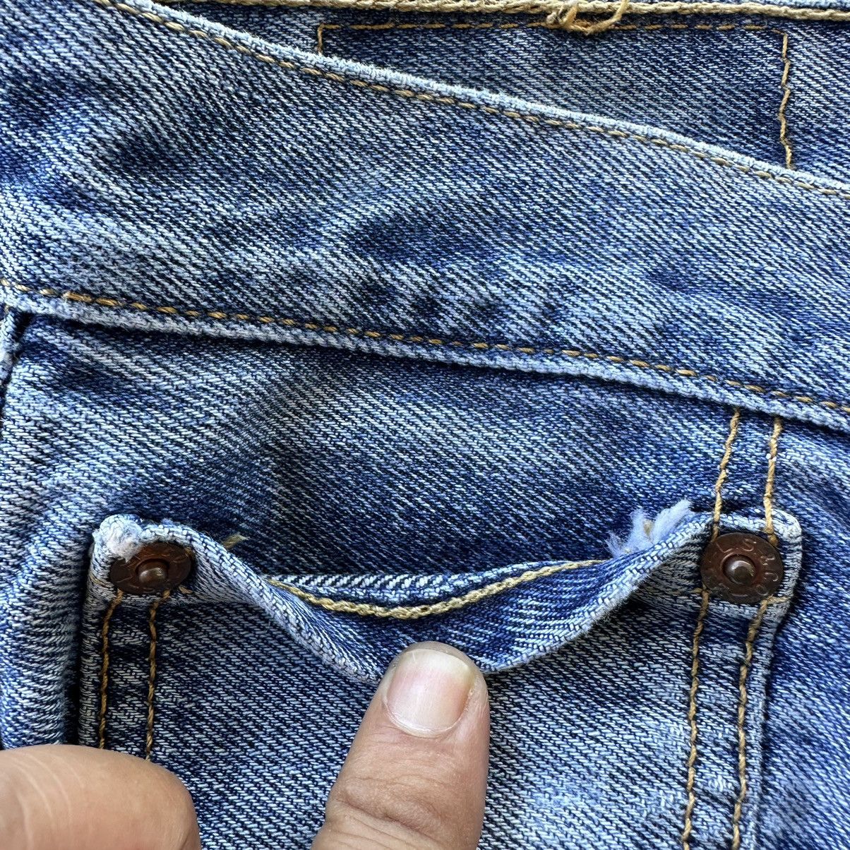 Levi's Vintage Levis 501 Mexico Blue Denim 33x34 D635 Size US 33 - 12 Thumbnail
