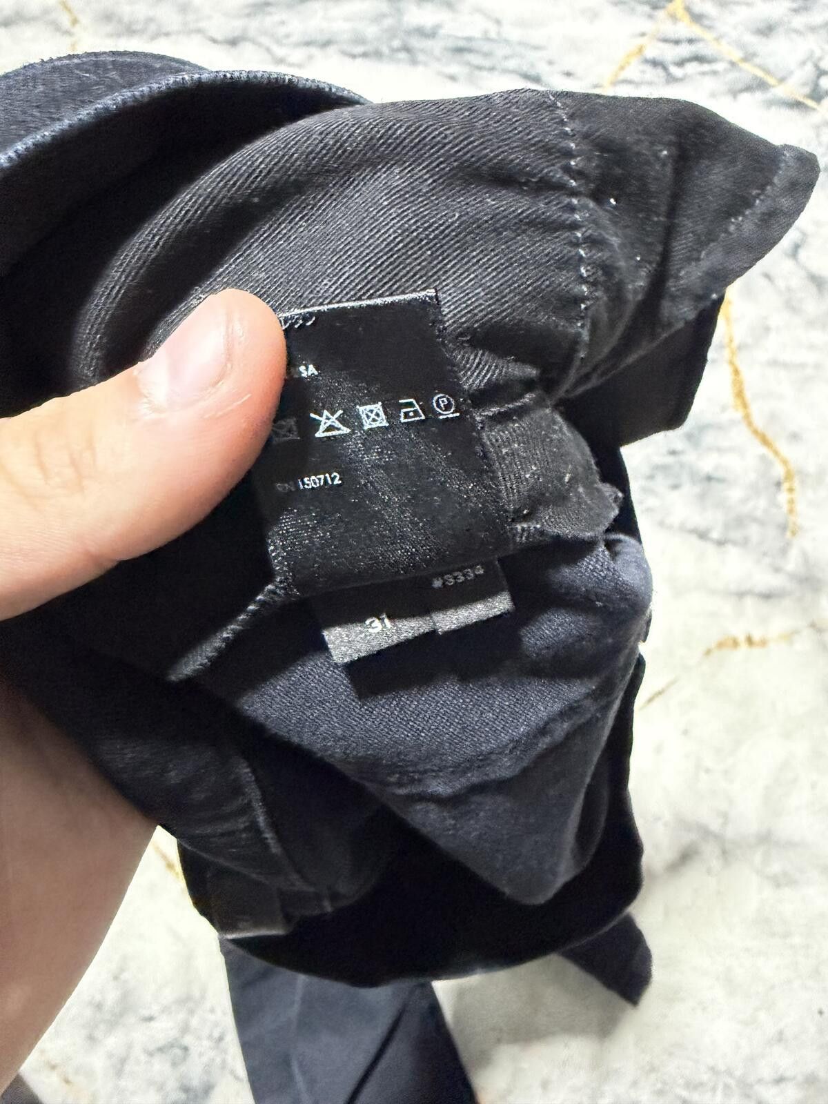 Amiri Amiri Green/Grey Thrasher Black Denim - Sz 31 Size US 31 - 7 Thumbnail