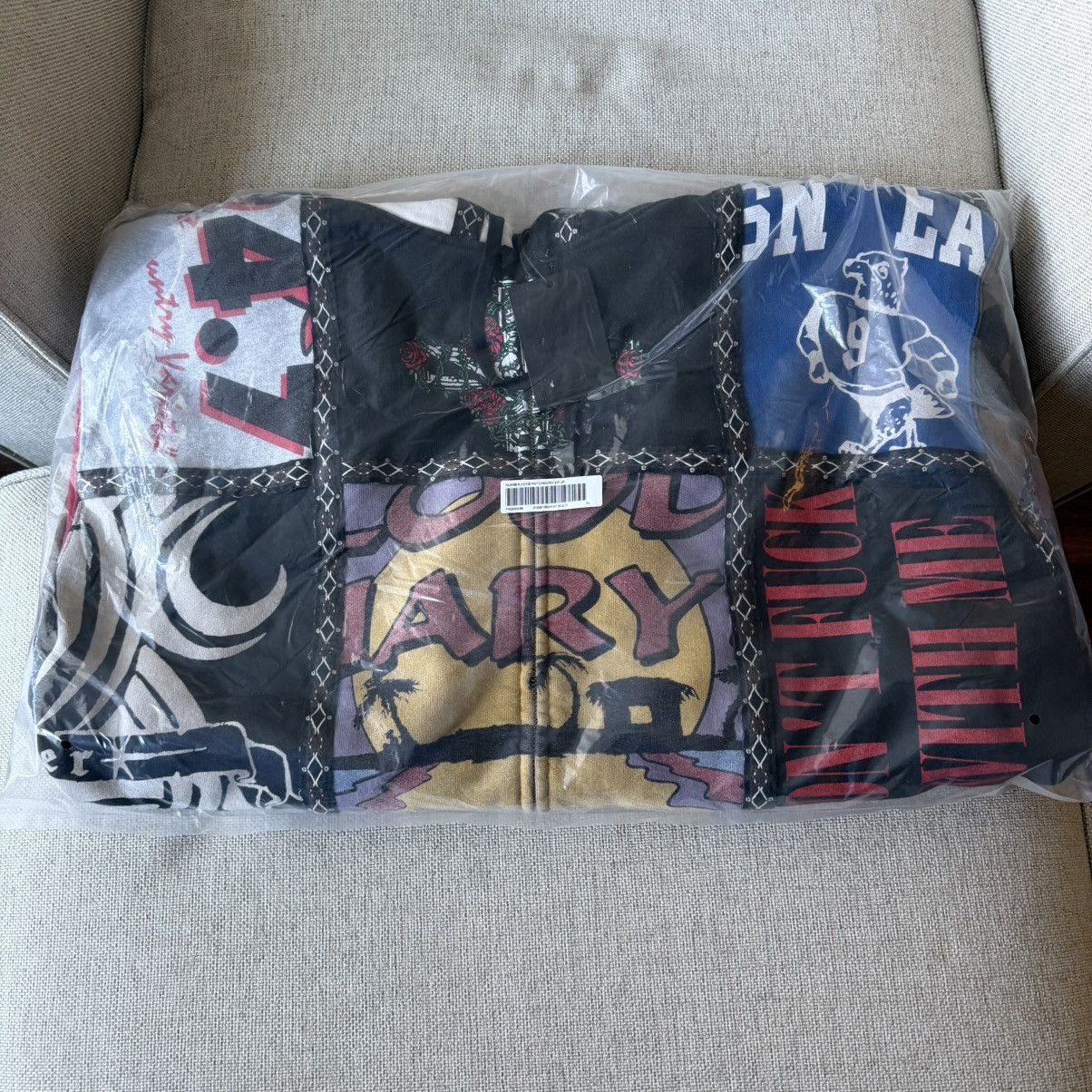 Supreme FW25 Number (N)ine Patchwork Zip Up Sweatshirt Sz XL