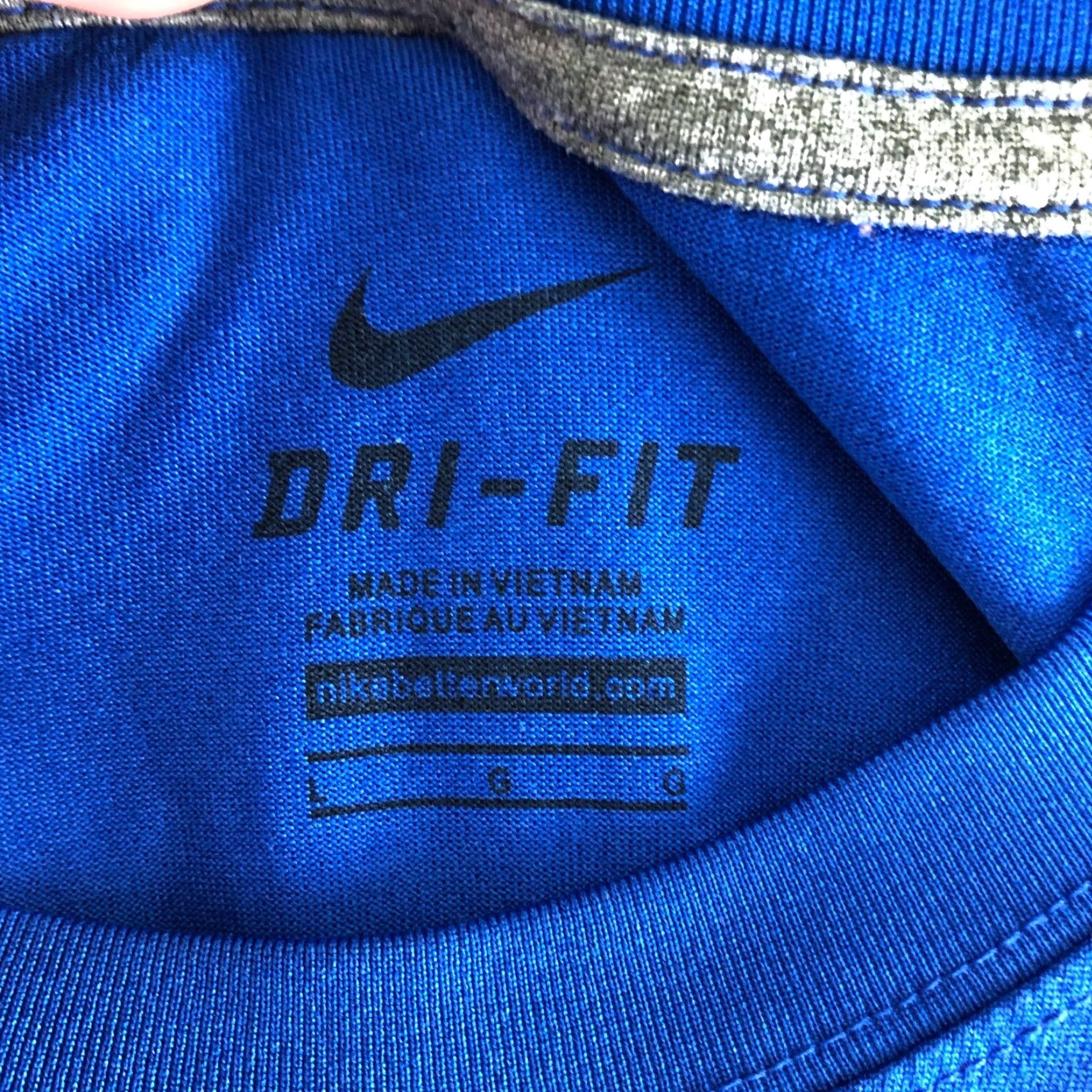 Nike Nike Dri-Fit Shirt Short Sleeve Crew Neck Mens Large Blue Viking New Berlin West Logo Sports Shirt Size US L / EU 52-54 / 3 - 7 Thumbnail
