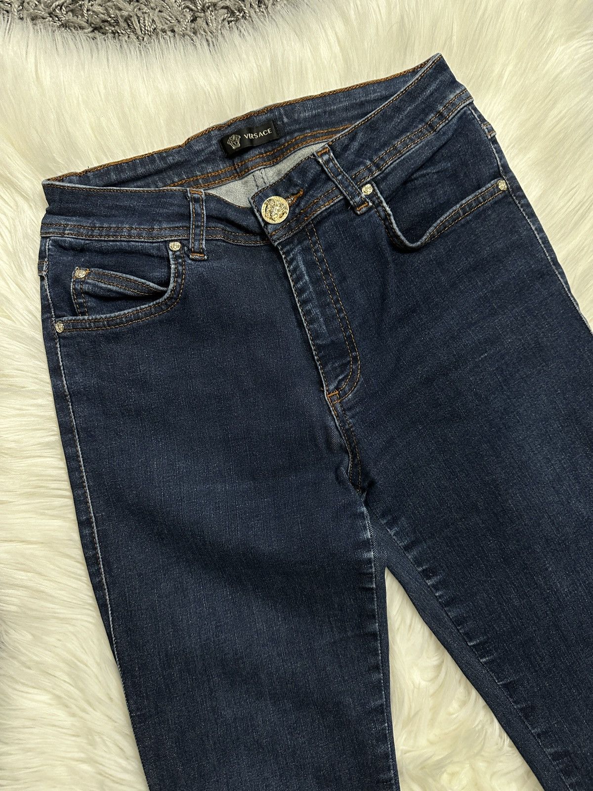 Designer Versace jeans vintage luxury brand Size 26" / US 2 / IT 38 - 2 Thumbnail