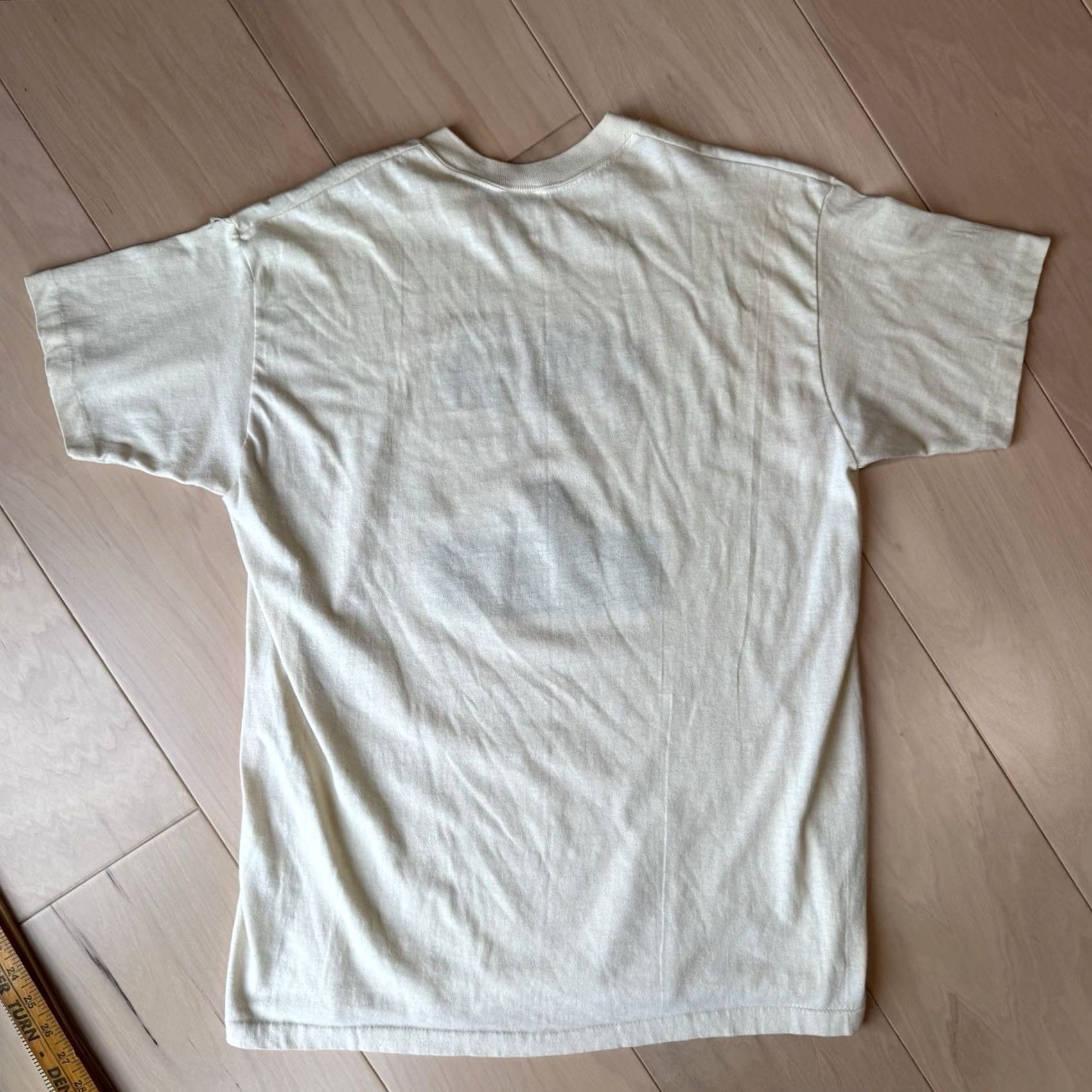 Vintage Vintage Scarecrow Shirt XL Ivory Cotton 80s USA Logo Short Sleeve Men's T-Shirt Size US XL / EU 56 / 4 - 7 Thumbnail