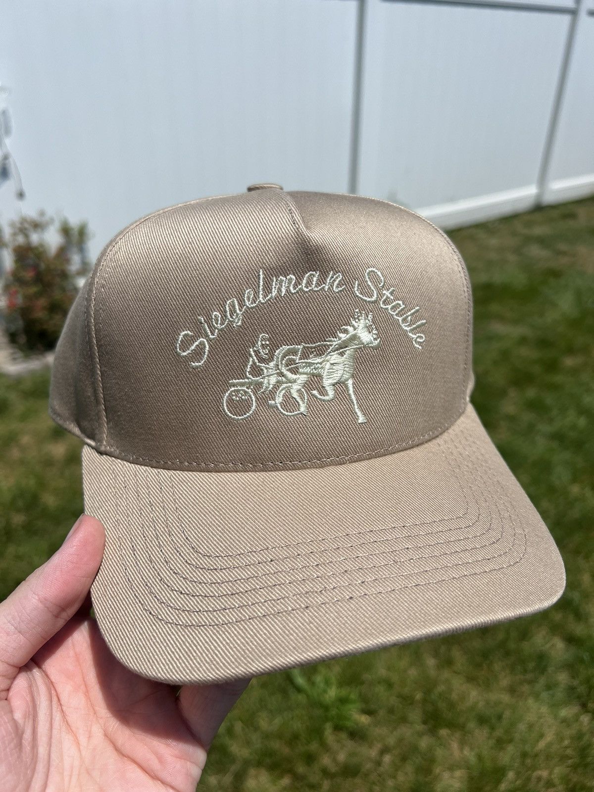Siegelman Stable Siegelman Stable Khaki Ivory Snapback Hat Size ONE SIZE - 1 Thumbnail