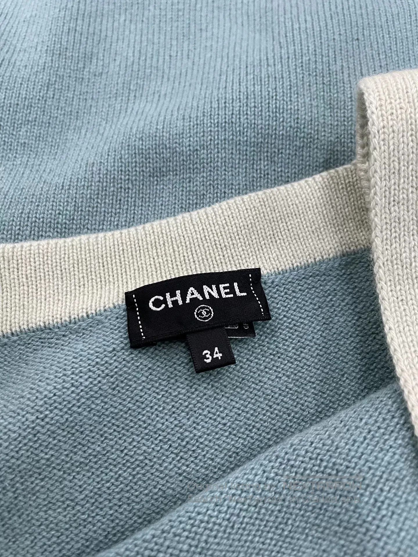 Chanel Chanel Blue Cashmere Sling Dress. Size US XS / EU 42 / 0 - 4 Thumbnail