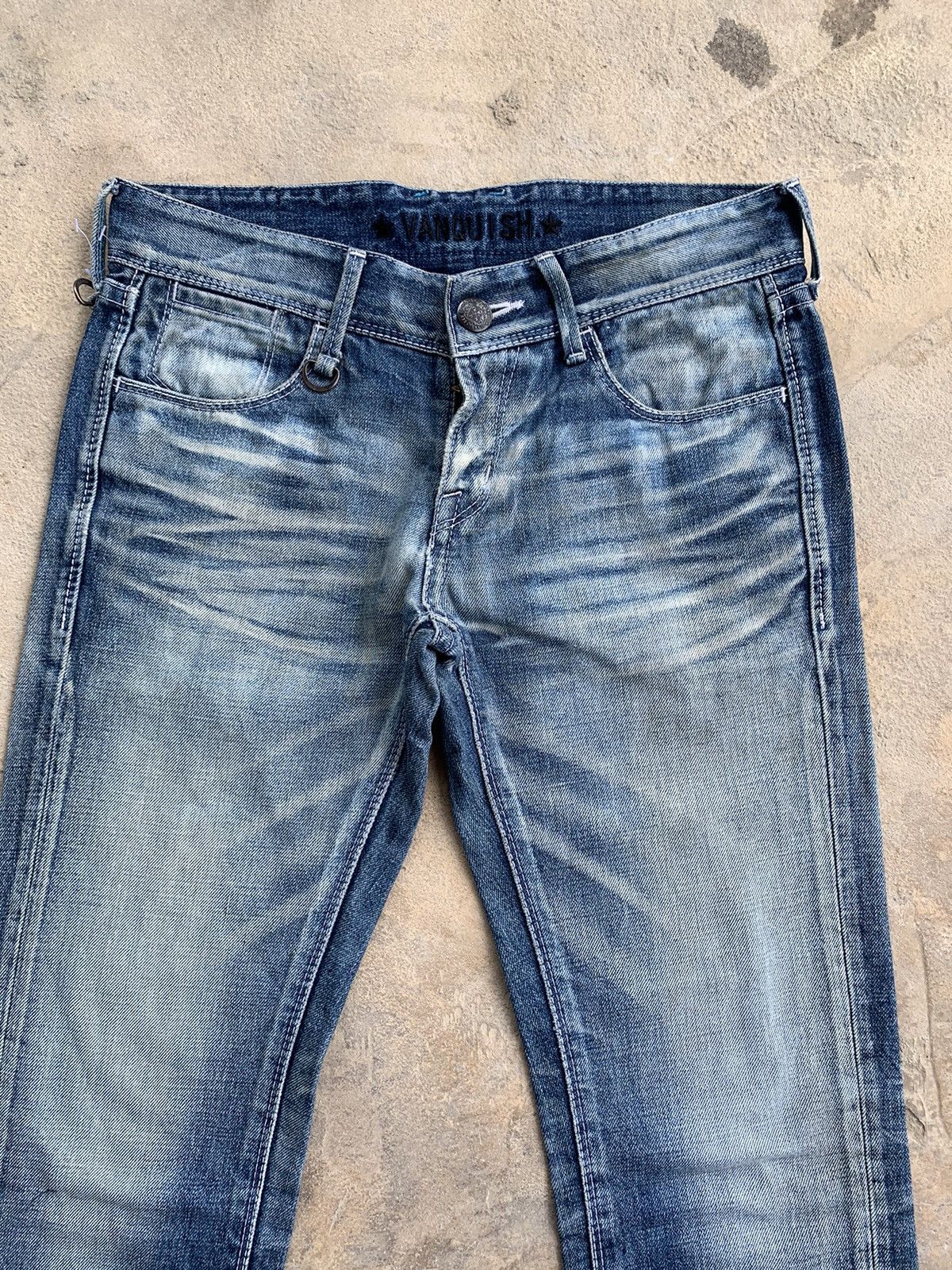 Vanquish Vanquish Gold Rusty Japanese Distressed Denim Size US 31 - 3 Thumbnail