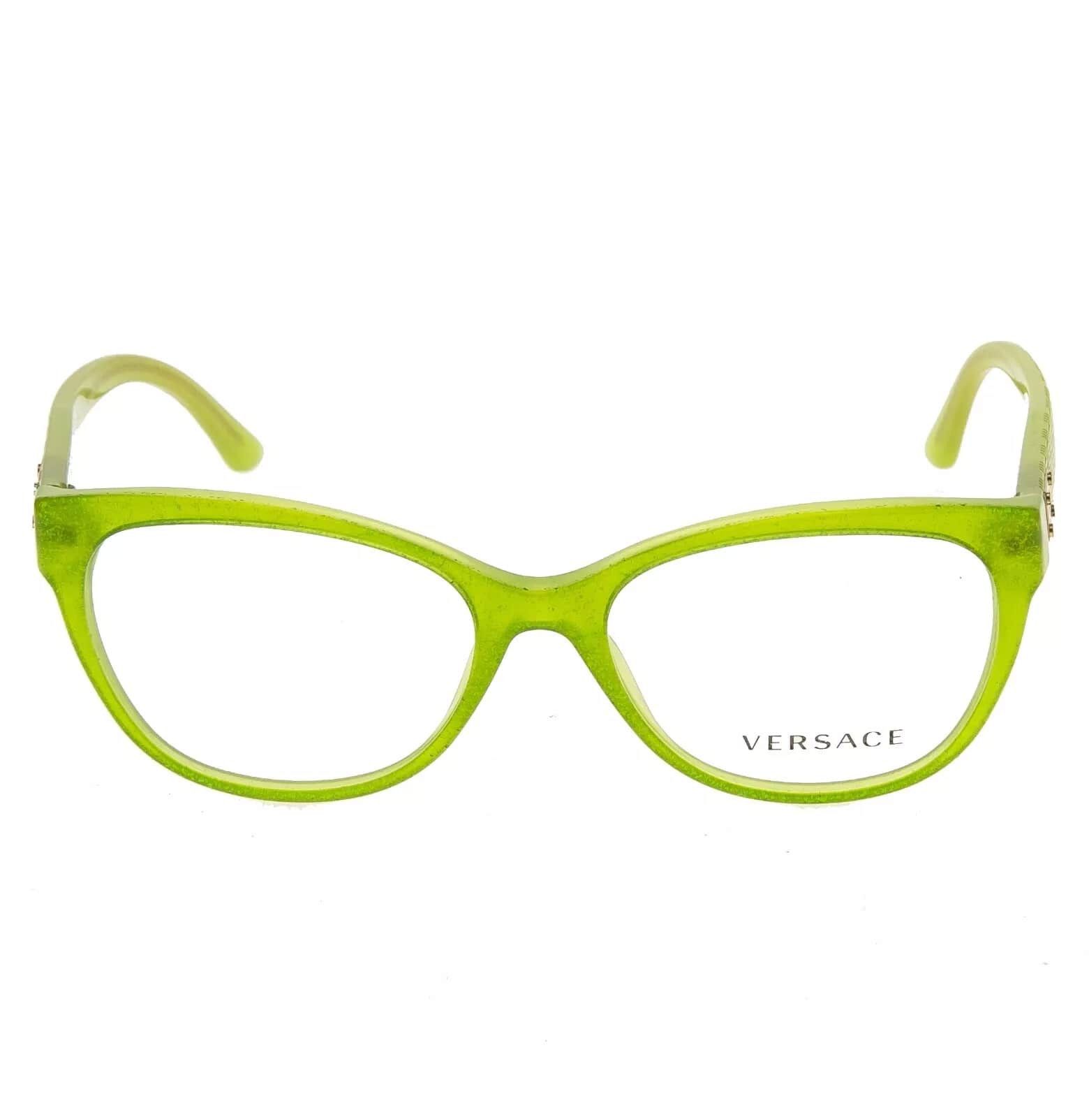 Versace VERSACE Couture Green Glitter Greco VE3193 Eyeglasses 3193 Size ONE SIZE - 5 Thumbnail