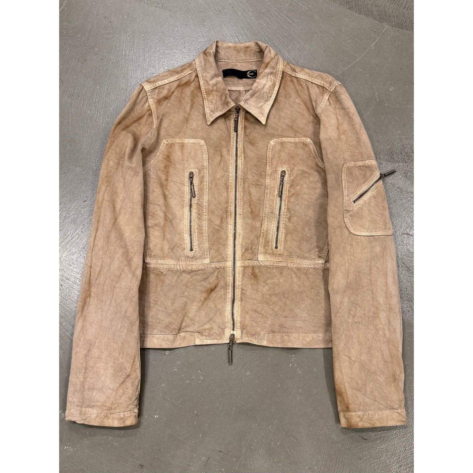 Roberto Cavalli 2001 Cavalli faded zipper light jacket Size US L / EU 52-54 / 3 - 1 Thumbnail