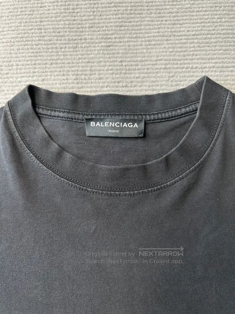 Balenciaga Balenciaga Black Cola Wave Logo Short Sleeve T-Shirt Size US XS / EU 42 / 0 - 3 Thumbnail