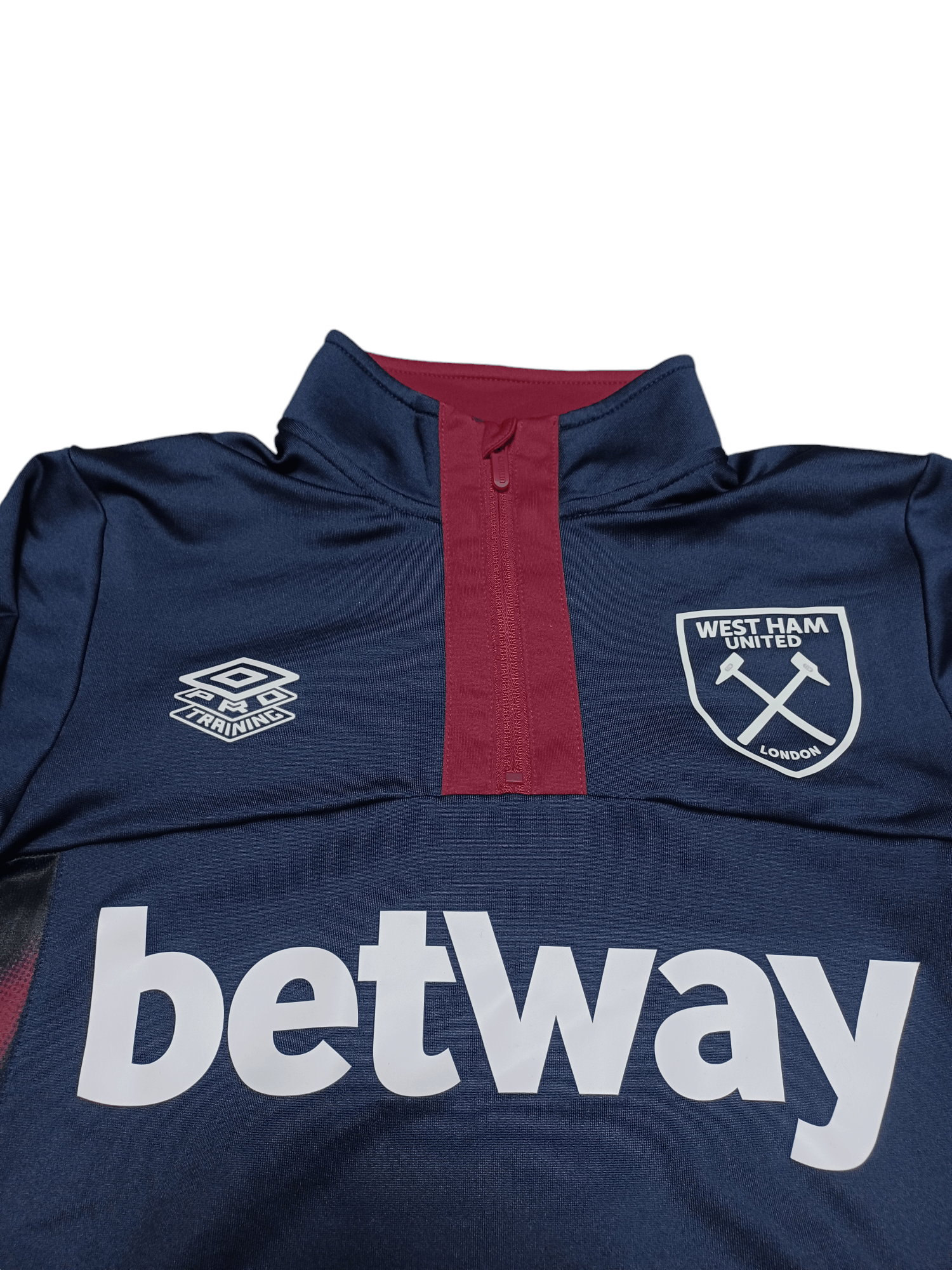 Umbro WEST HAM UMBRO PRO TRAINING THERMO ZIP SWEATSHIRT Size US S / EU 44-46 / 1 - 2 Thumbnail