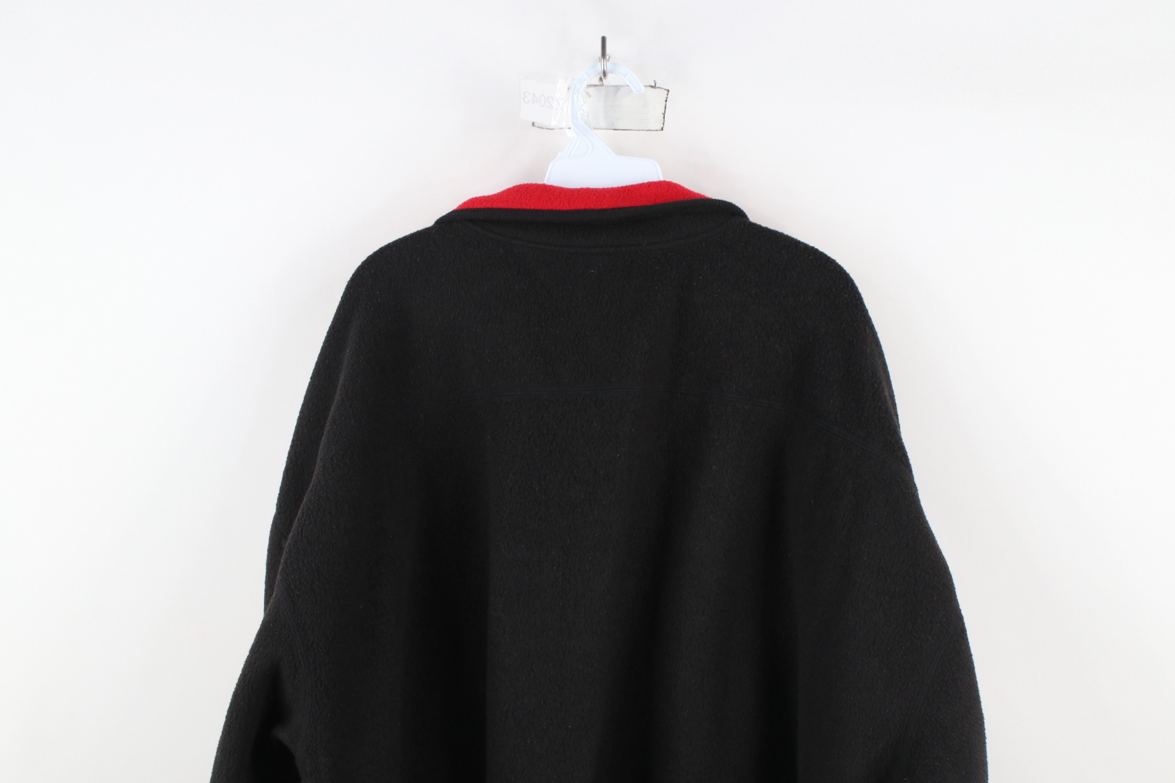 Vintage Vintage 90s Streetwear Spell Out USA Flag Fleece Sweater Size 4XL / US 24-26 - 8 Thumbnail