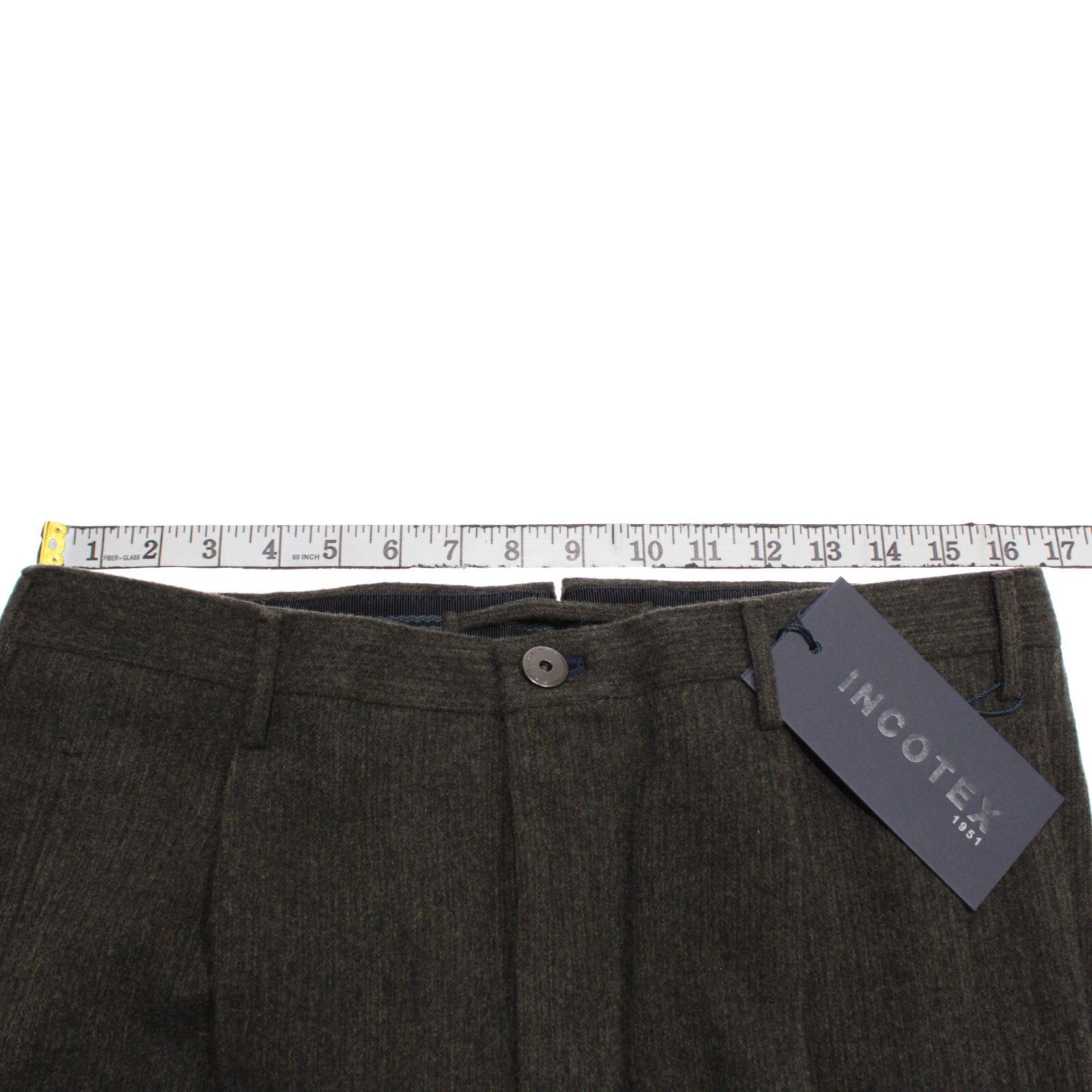 Incotex INCOTEX New with tags Dress Pants Size 32 US In Green Size US 32 / EU 48 - 8 Thumbnail
