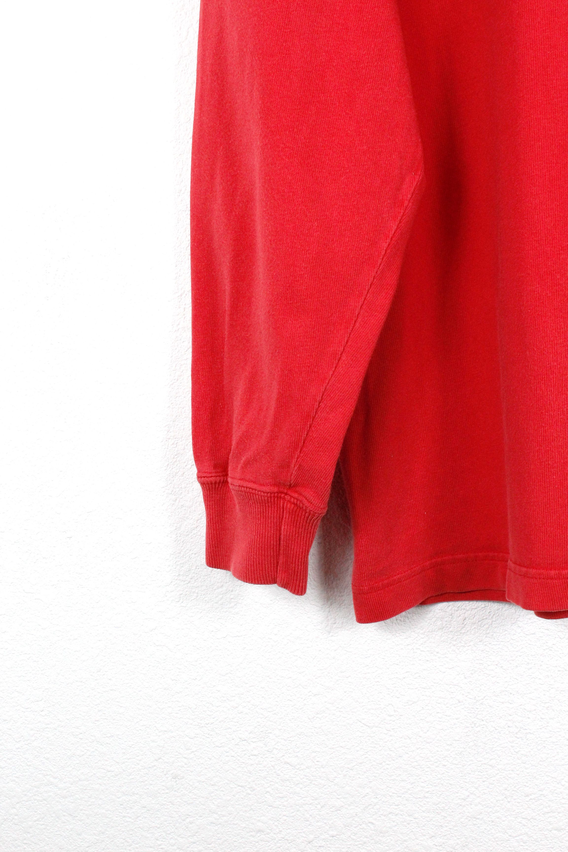 Rugby Ralph Lauren × Vintage Vintage Polo Ralph Lauren Pony Logo Red Rugby Polo Shirt 90s Size US L / EU 52-54 / 3 - 3 Thumbnail