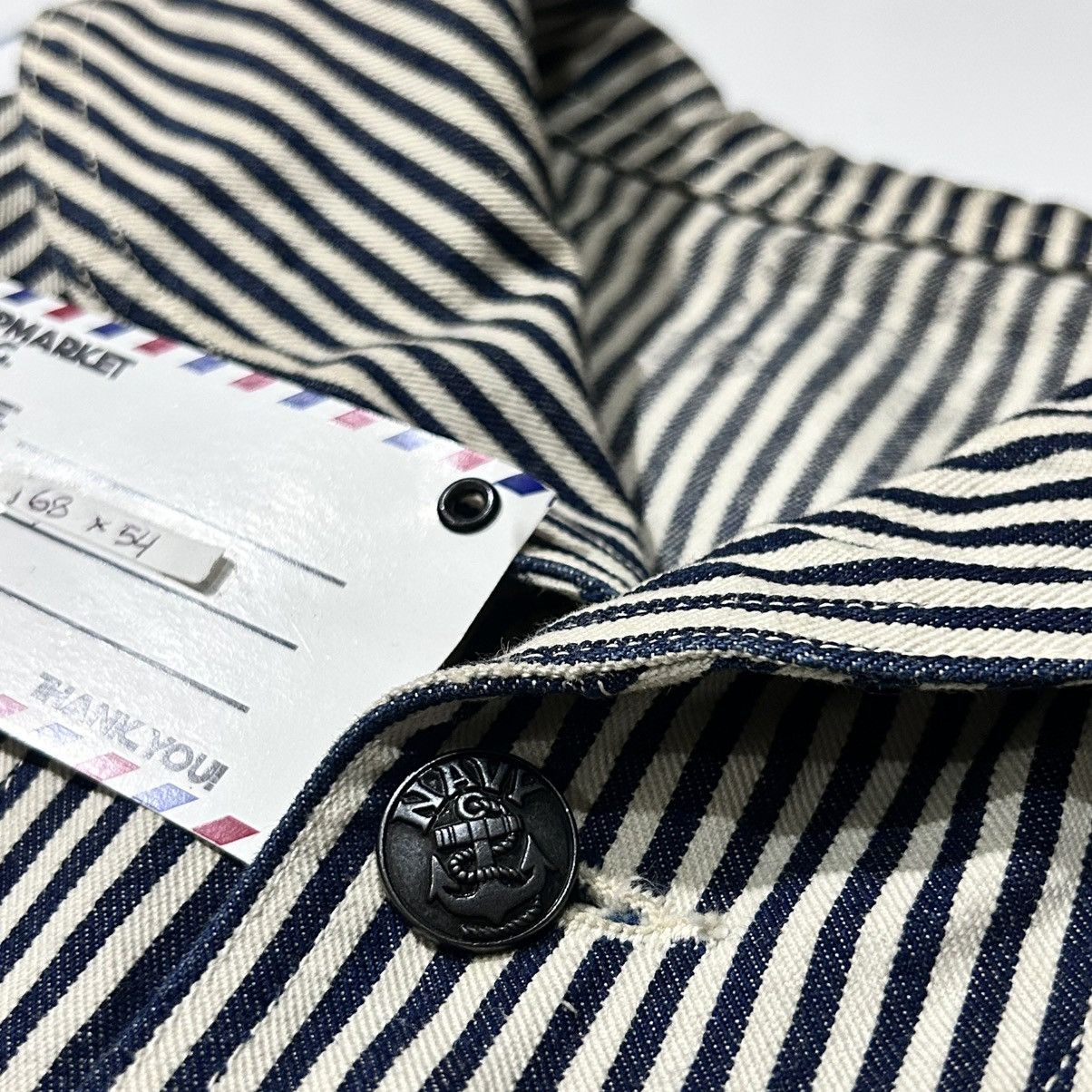Buzz Rickson's LIKE NEW! Buzz Rickson’s Navy WWII Utility Hickory Jacket Size US S / EU 44-46 / 1 - 4 Thumbnail