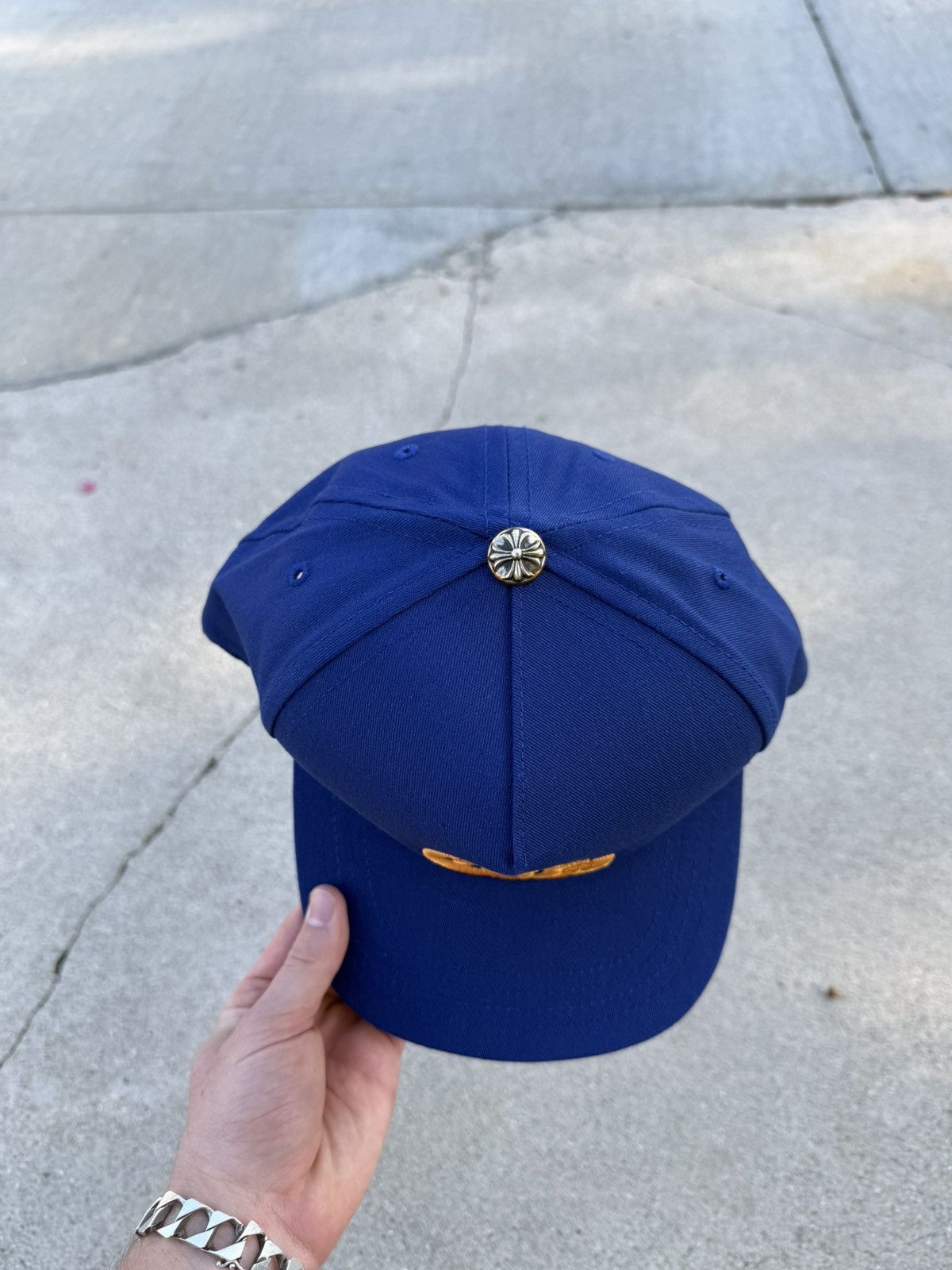 Chrome Hearts Chrome Hearts CH Trucker Hat Blue/Orange Size ONE SIZE - 3 Thumbnail