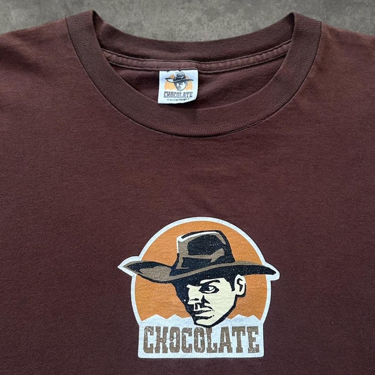 Chocolate Vintage 90s brown chocolate skateboards t-shirt Size US XL / EU 56 / 4 - 2 Thumbnail