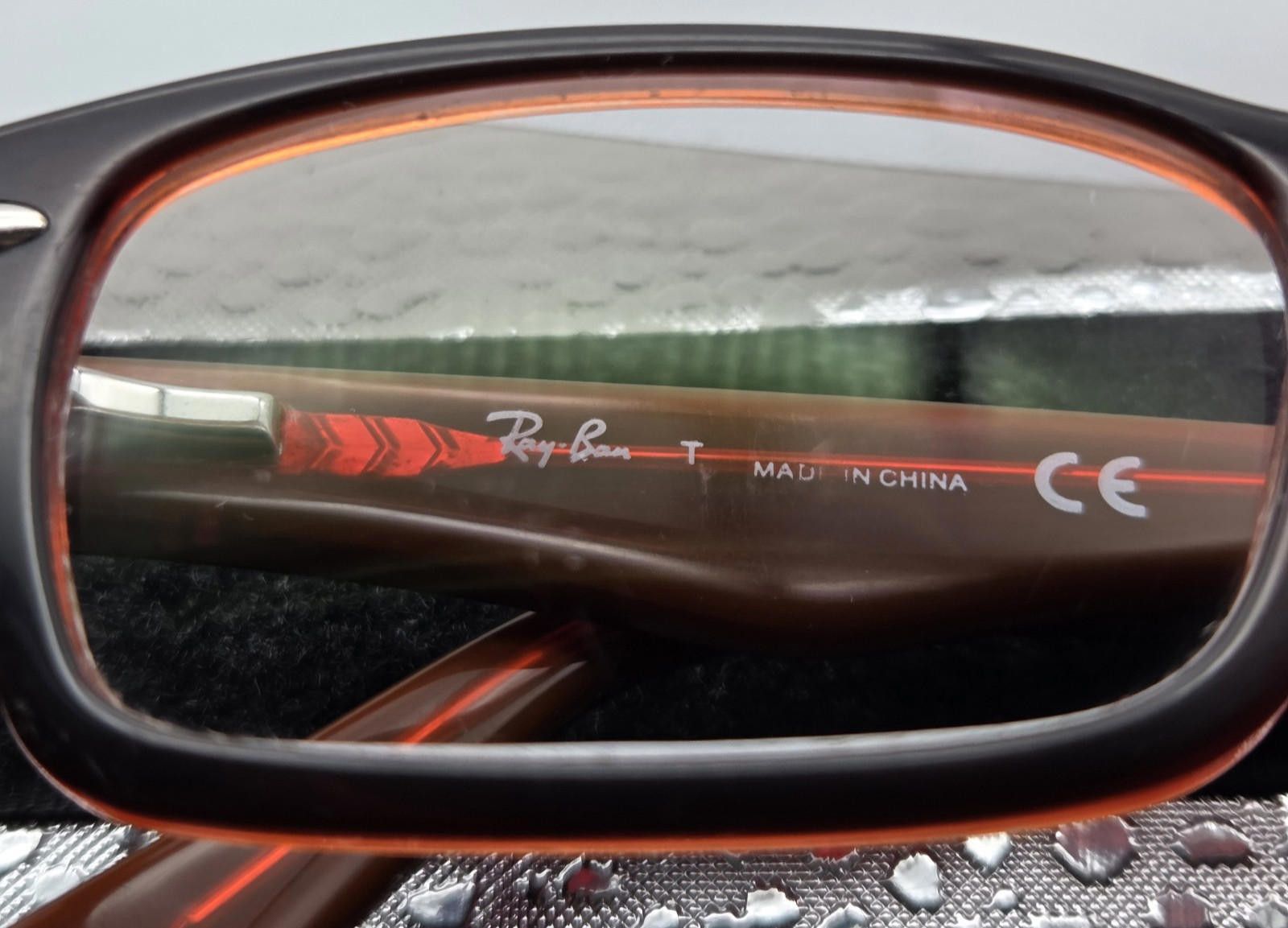 RayBan Ray Ban RB1530 3664 Youth Black & Orange FRAMES 46-16-125 Size ONE SIZE - 5 Thumbnail