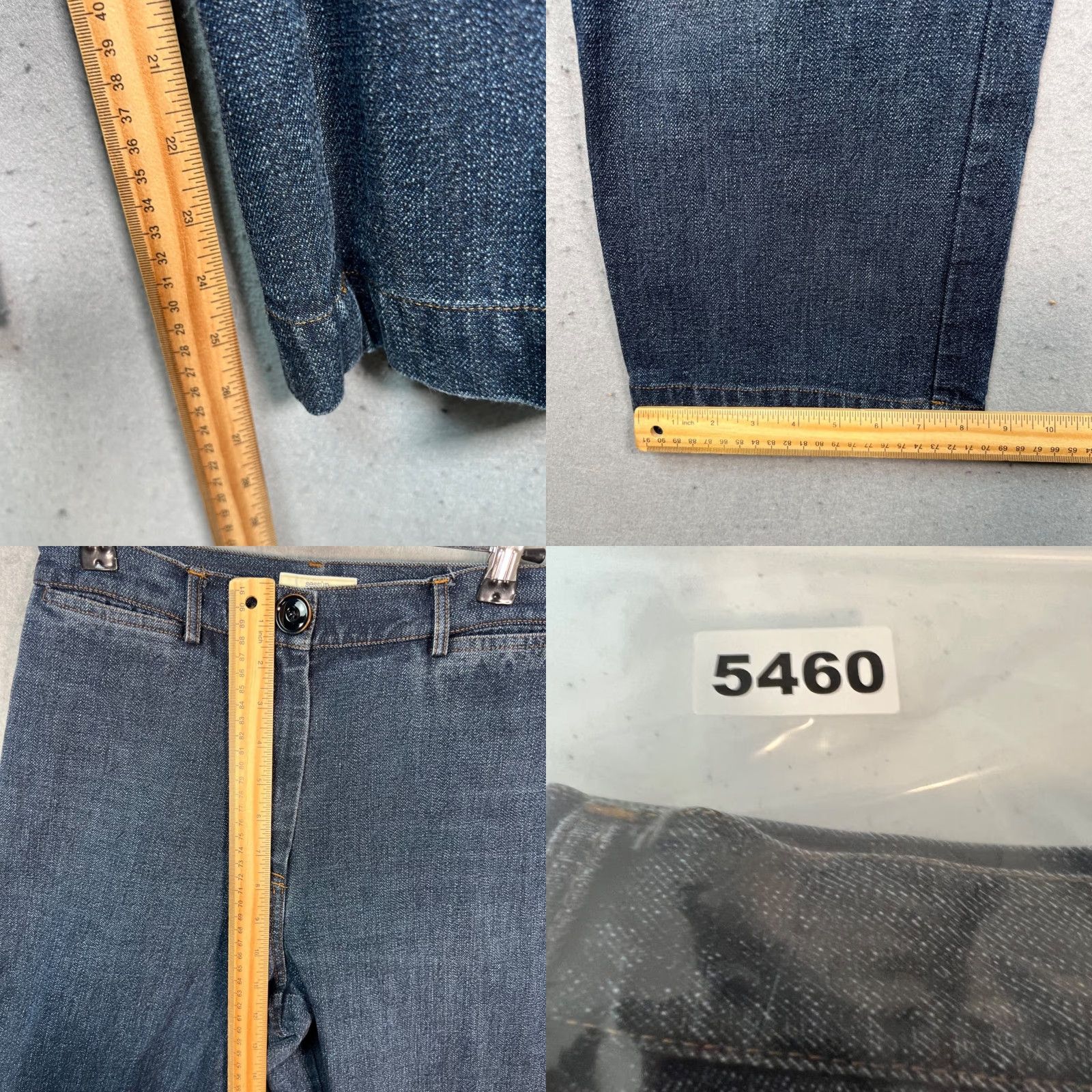 Vintage VINTAGE Sessùn Womens 38 Cookie High-Waist Straight-Leg Blue Denim Jeans Jeans Size 26" / US 2 / IT 38 - 8 Thumbnail