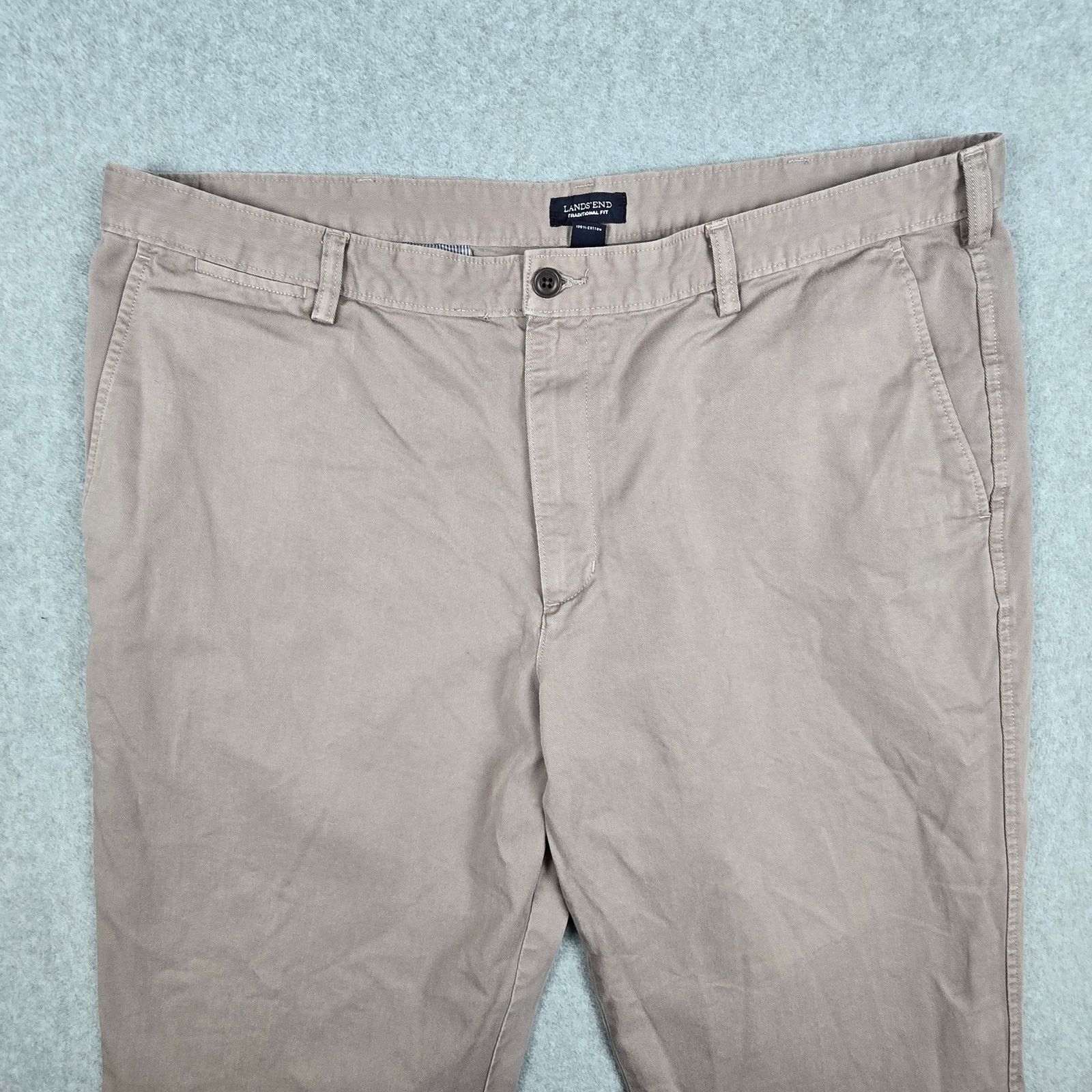 Lands' End Lands' End Mens 42x26 Traditional Fit Knockabout Chino Pants Size US 42 / EU 58 - 3 Thumbnail